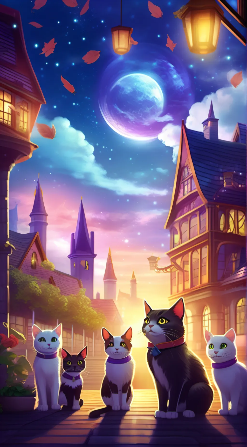 ai character: Magic Cat Academy  background