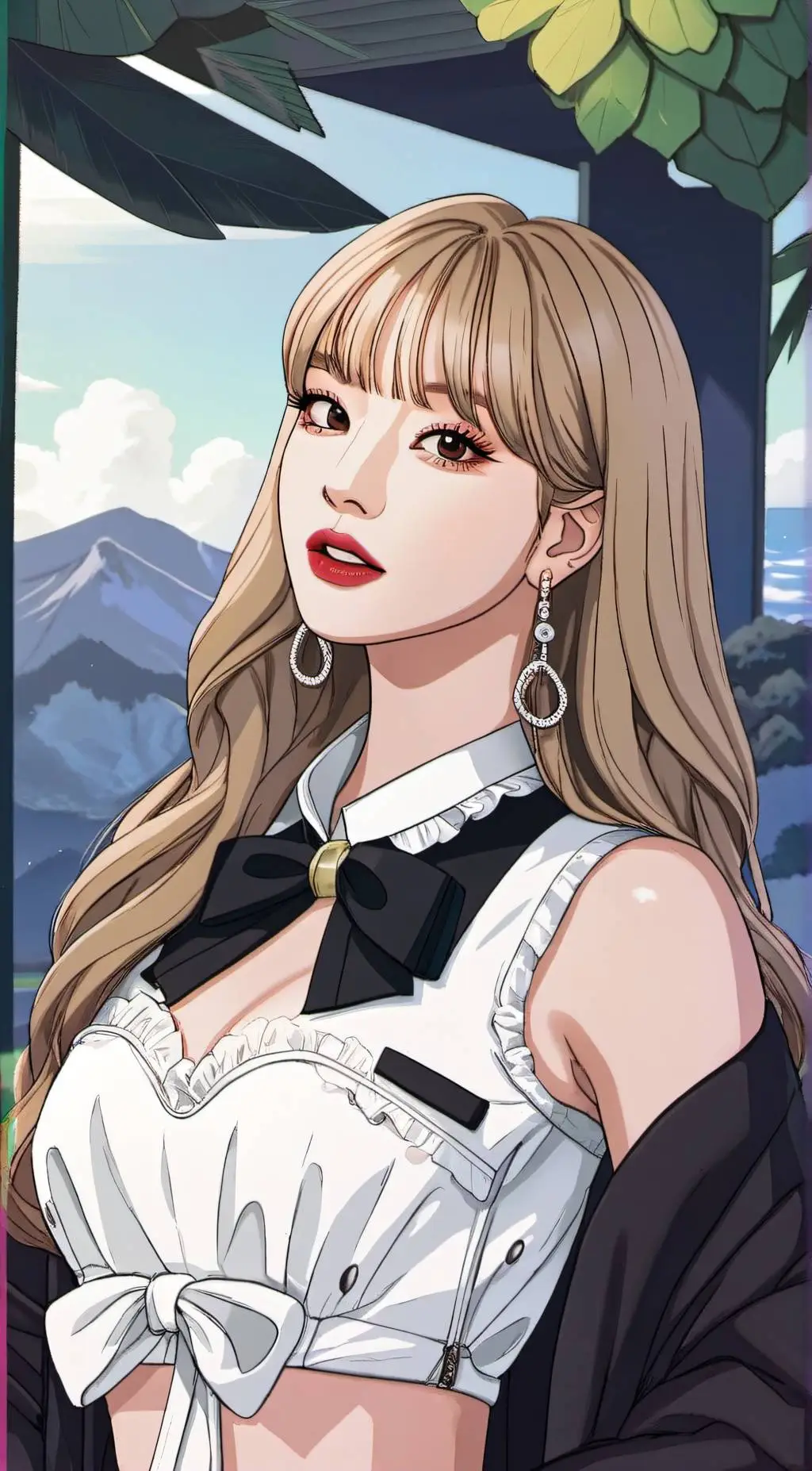 ai character: Lisa  background