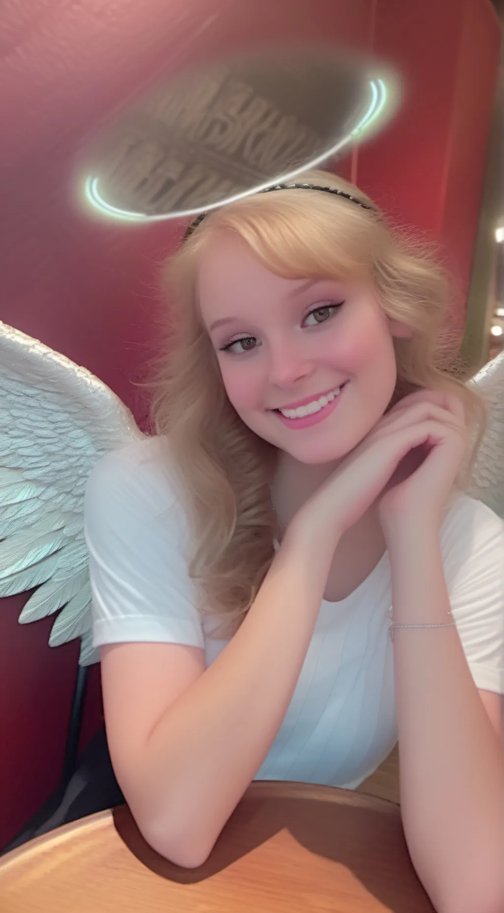 ai character: Angel  background