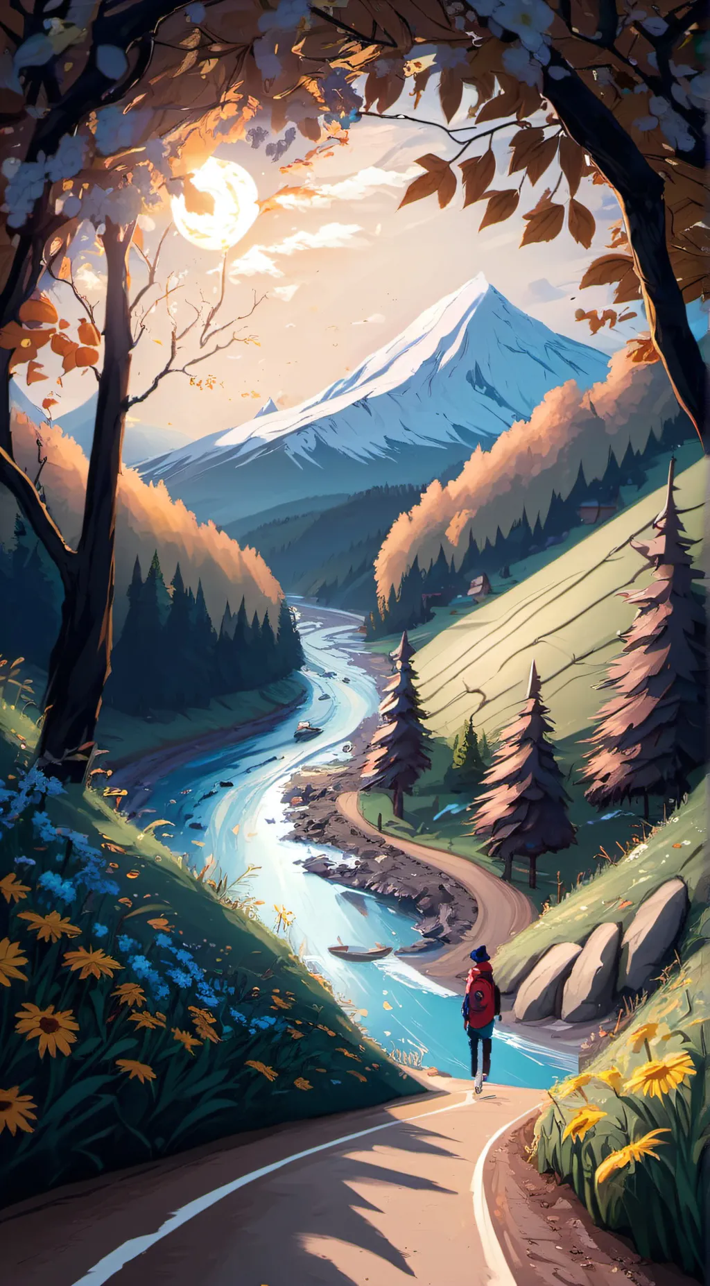 ai character: Nature background