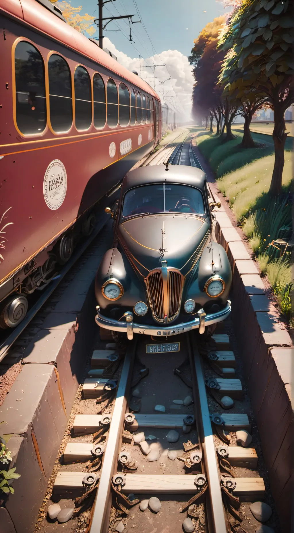 ai character: can and train  background