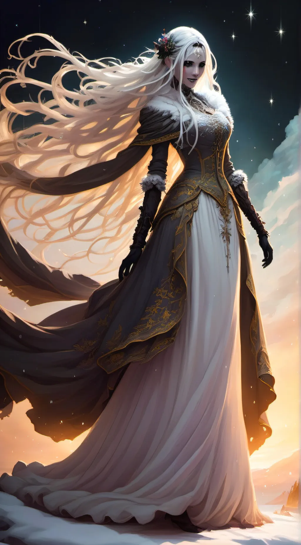 ai character: ❄Vei❄ background