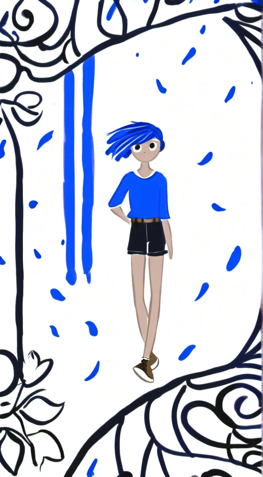 ai character: creepers are white background