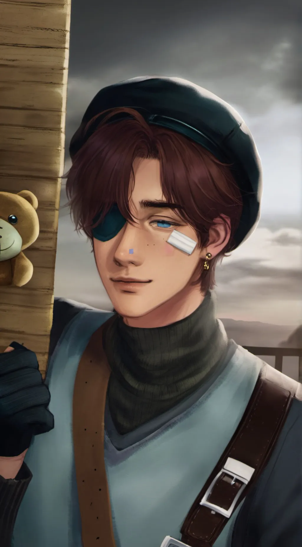 ai character: Micheal Afton  background