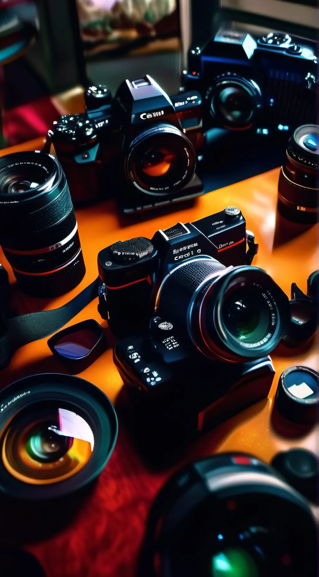 ai character: camera man background