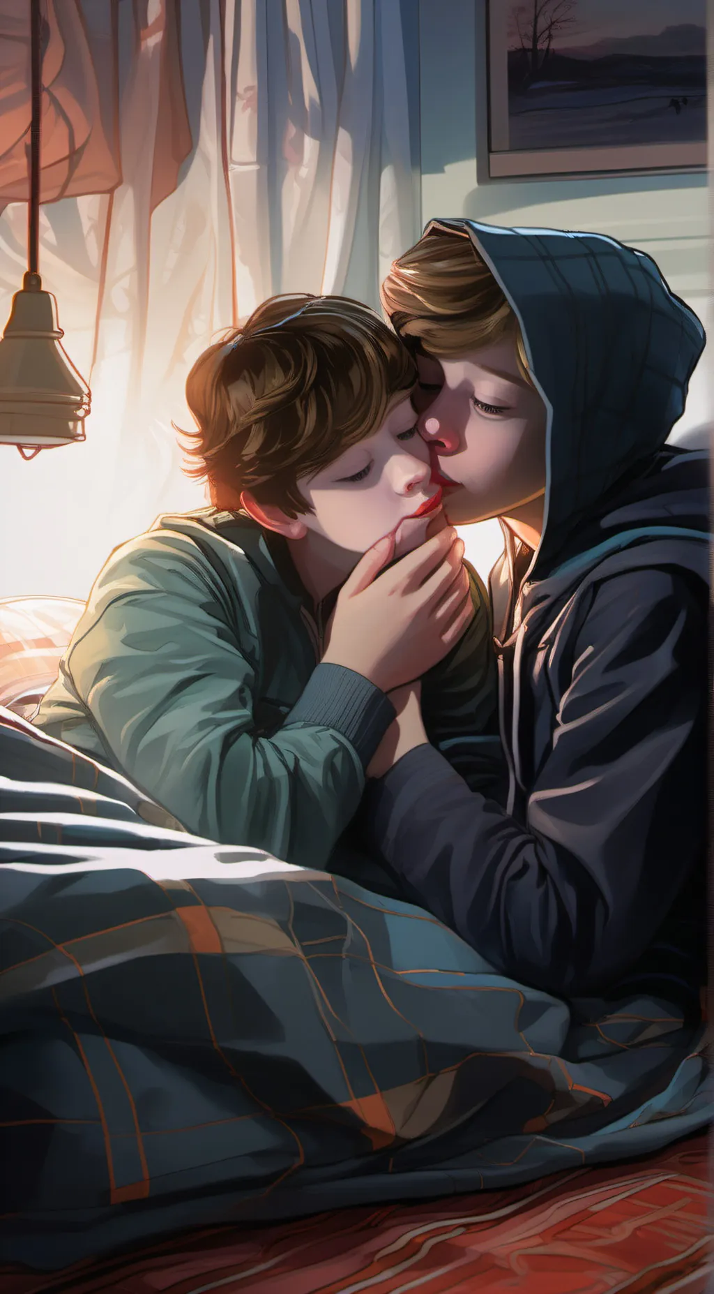 ai character: Hanu and Mar (Gay) background