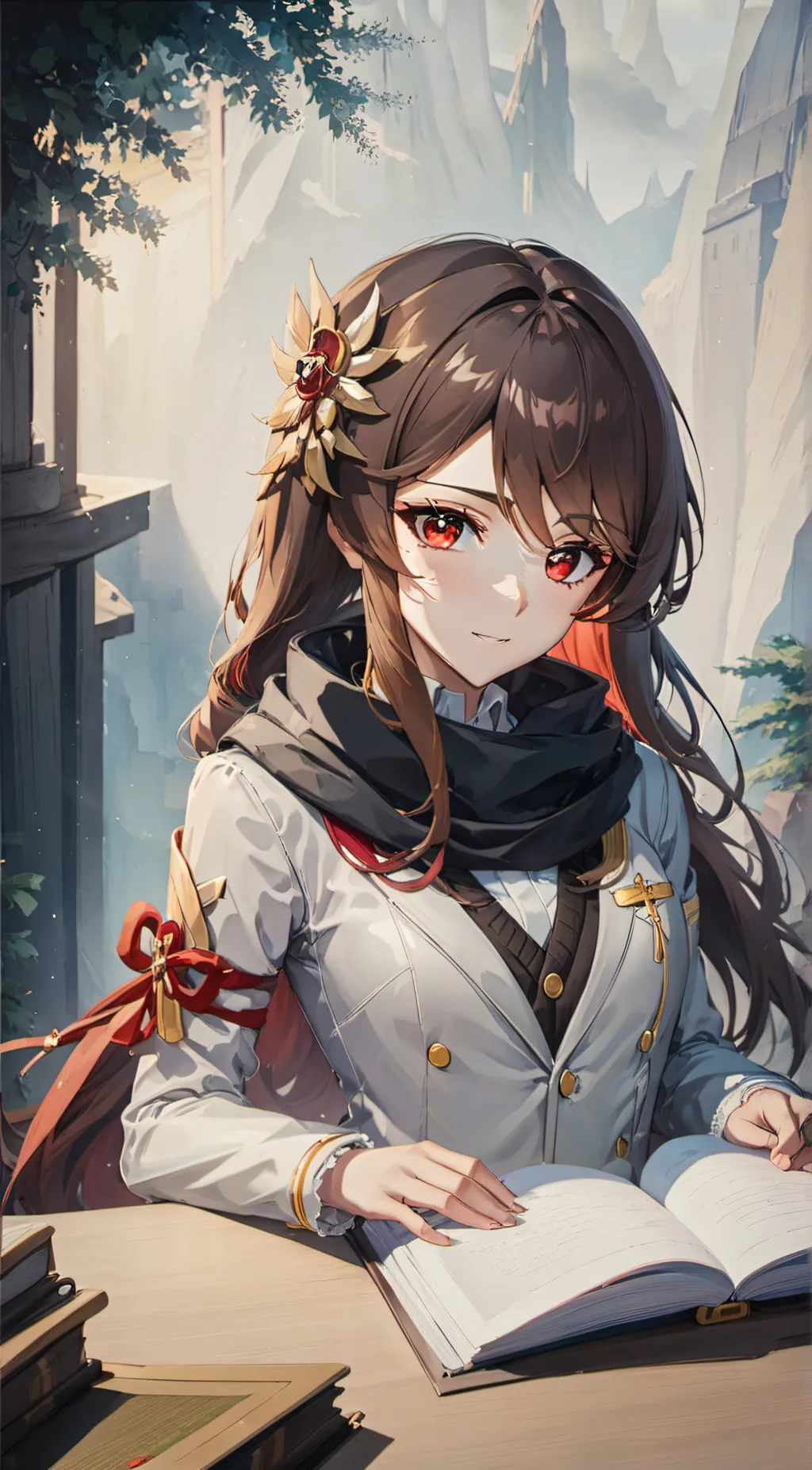 ai character: isuko background