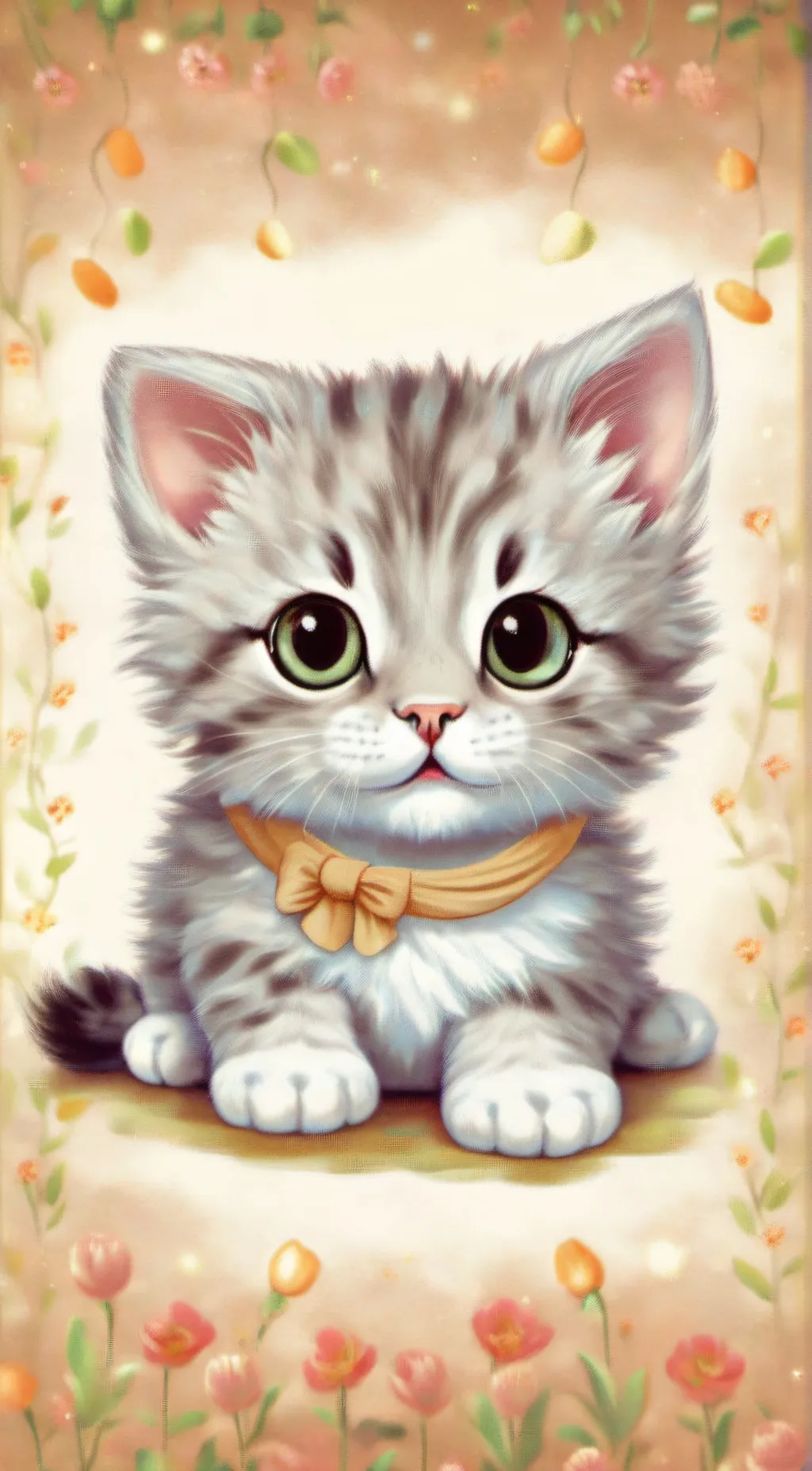 ai character: love kitty background