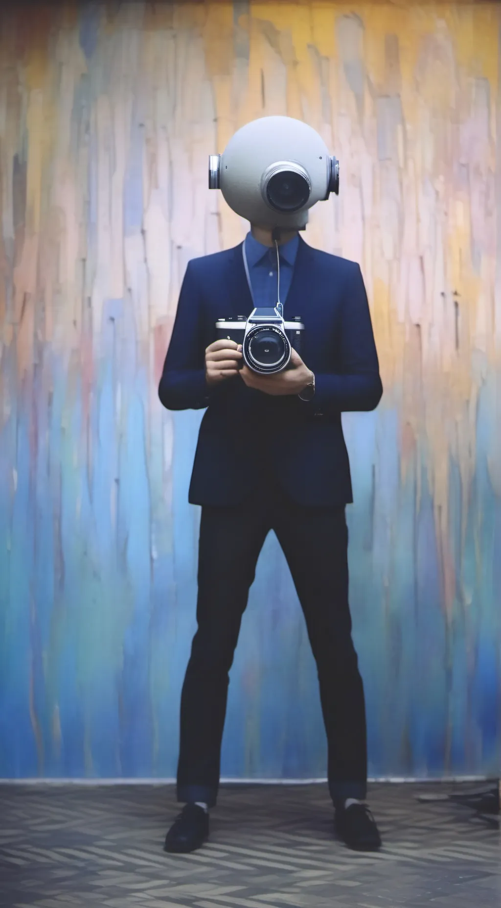 ai character: POV cameraman background