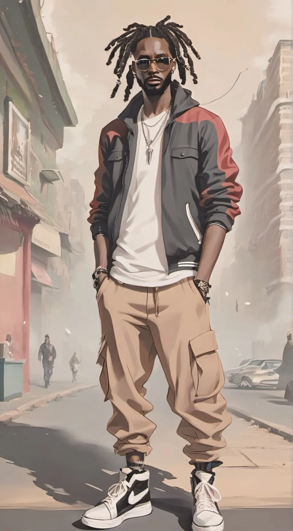 ai character: Damien background