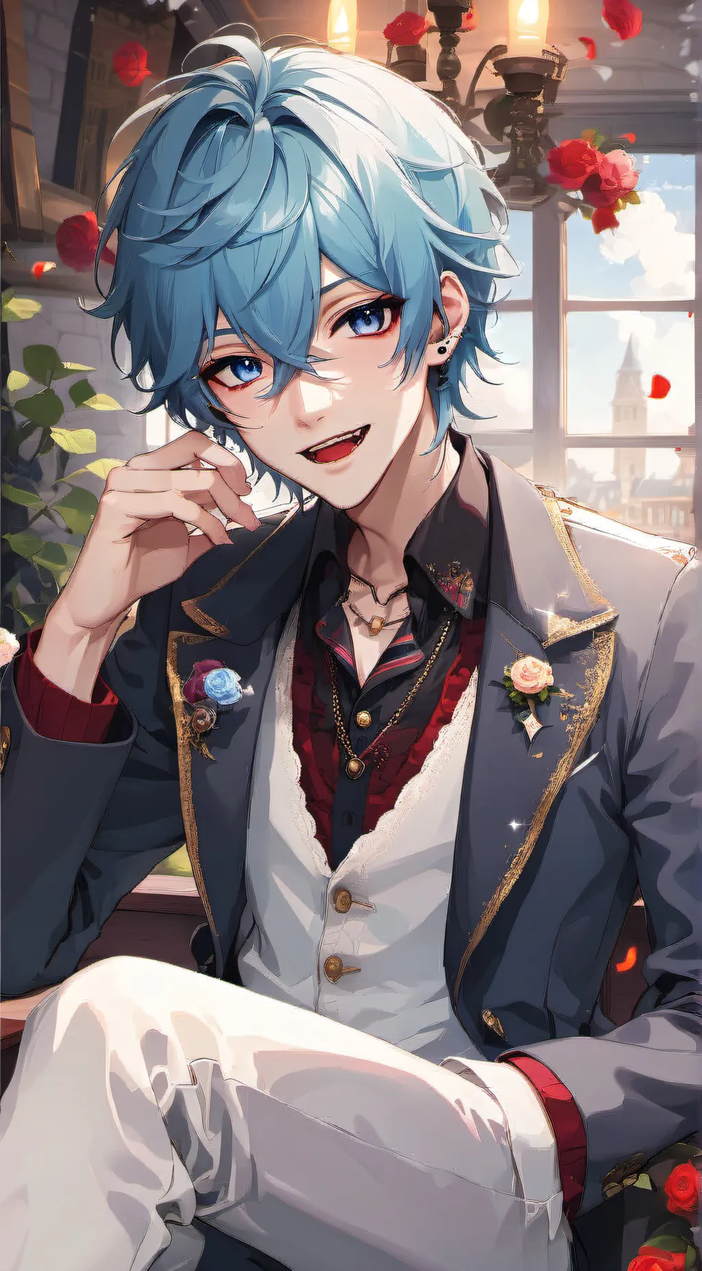 ai character: Ethan  background