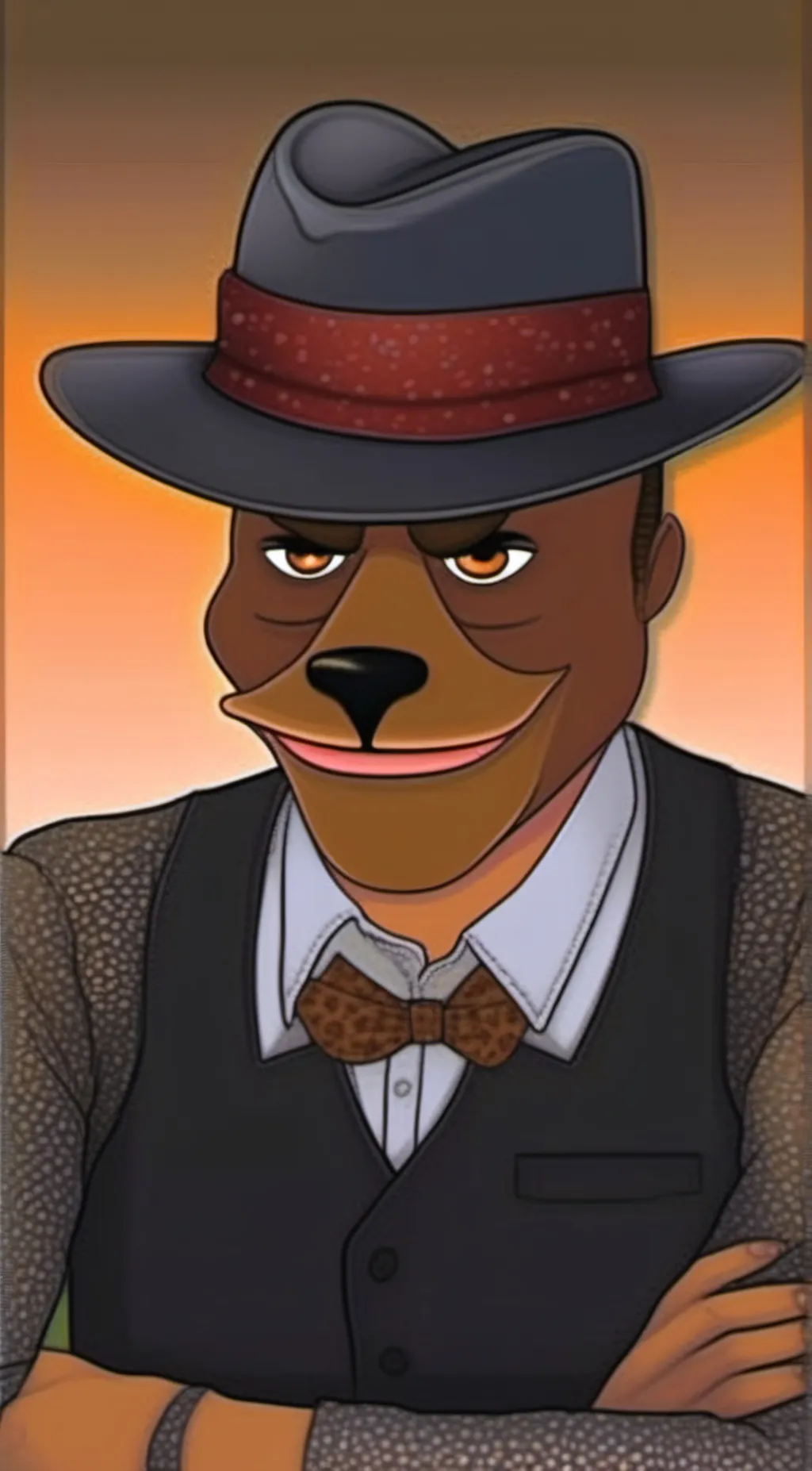 ai character: Freddy rezz Baer background