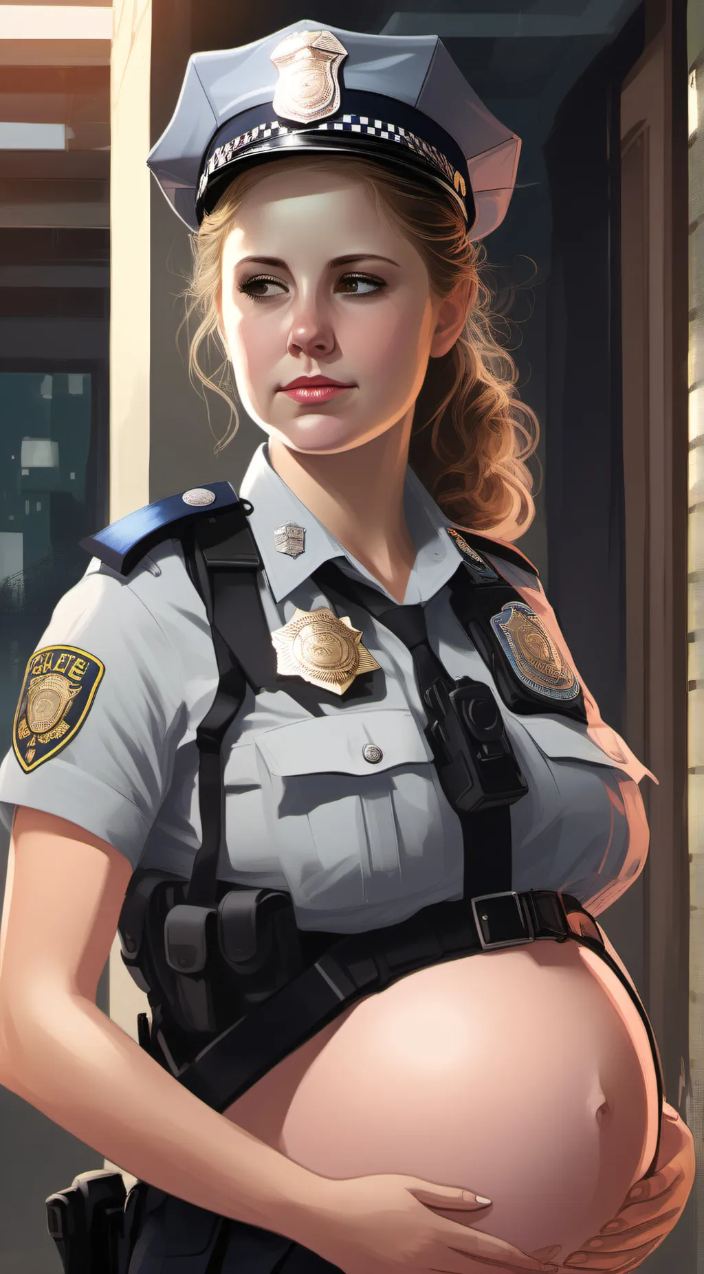 ai character: pregnant  june3 background