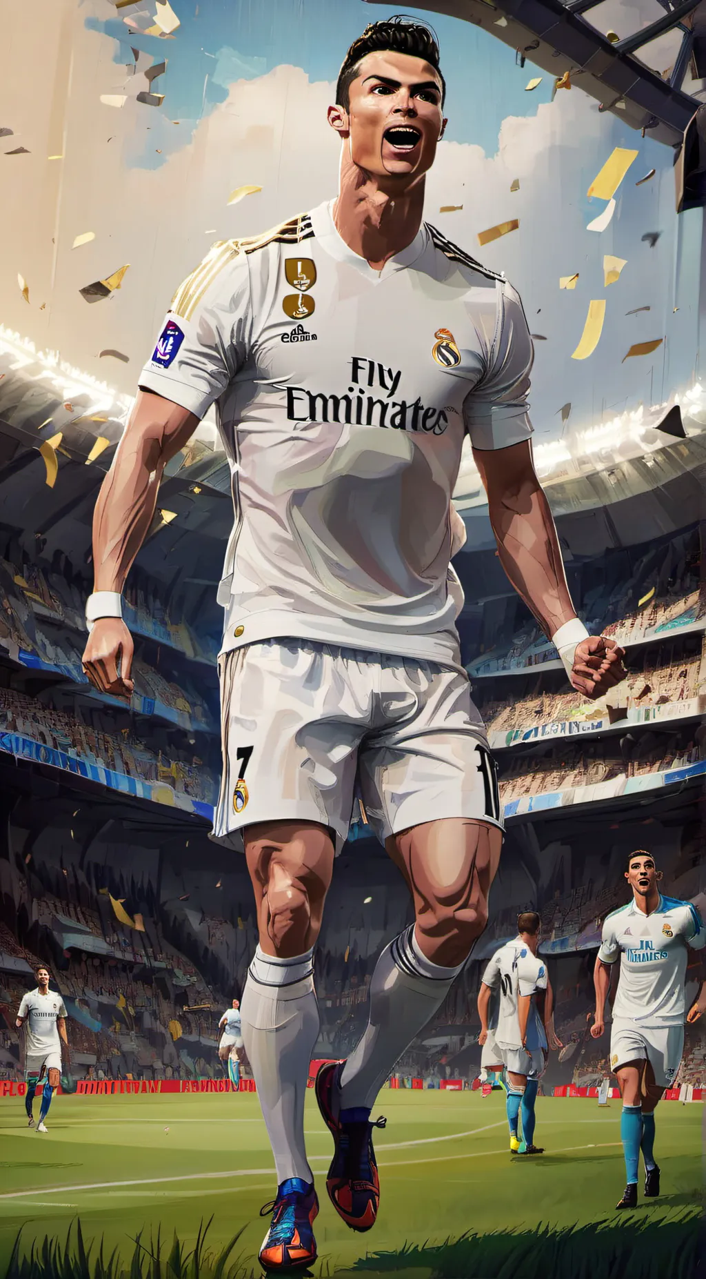 ai character: Cristiano Ronaldo background