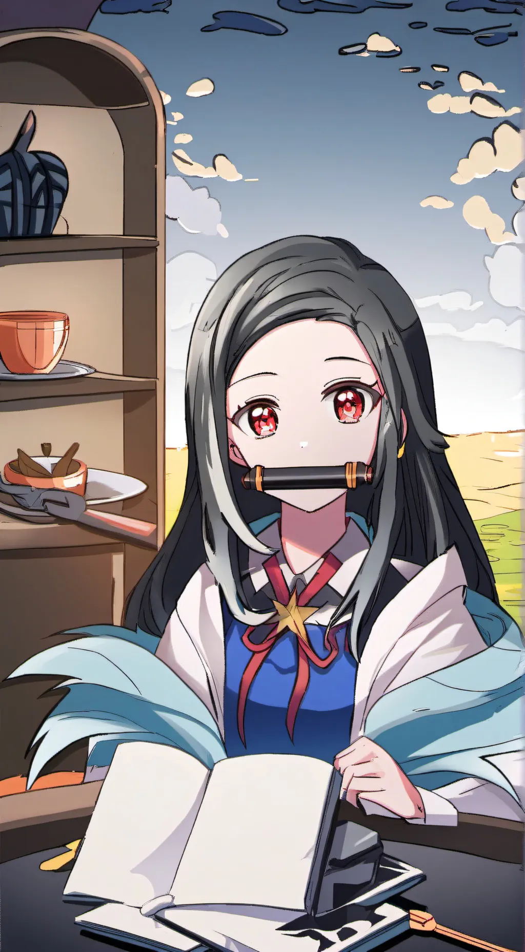 ai character: nezuko background