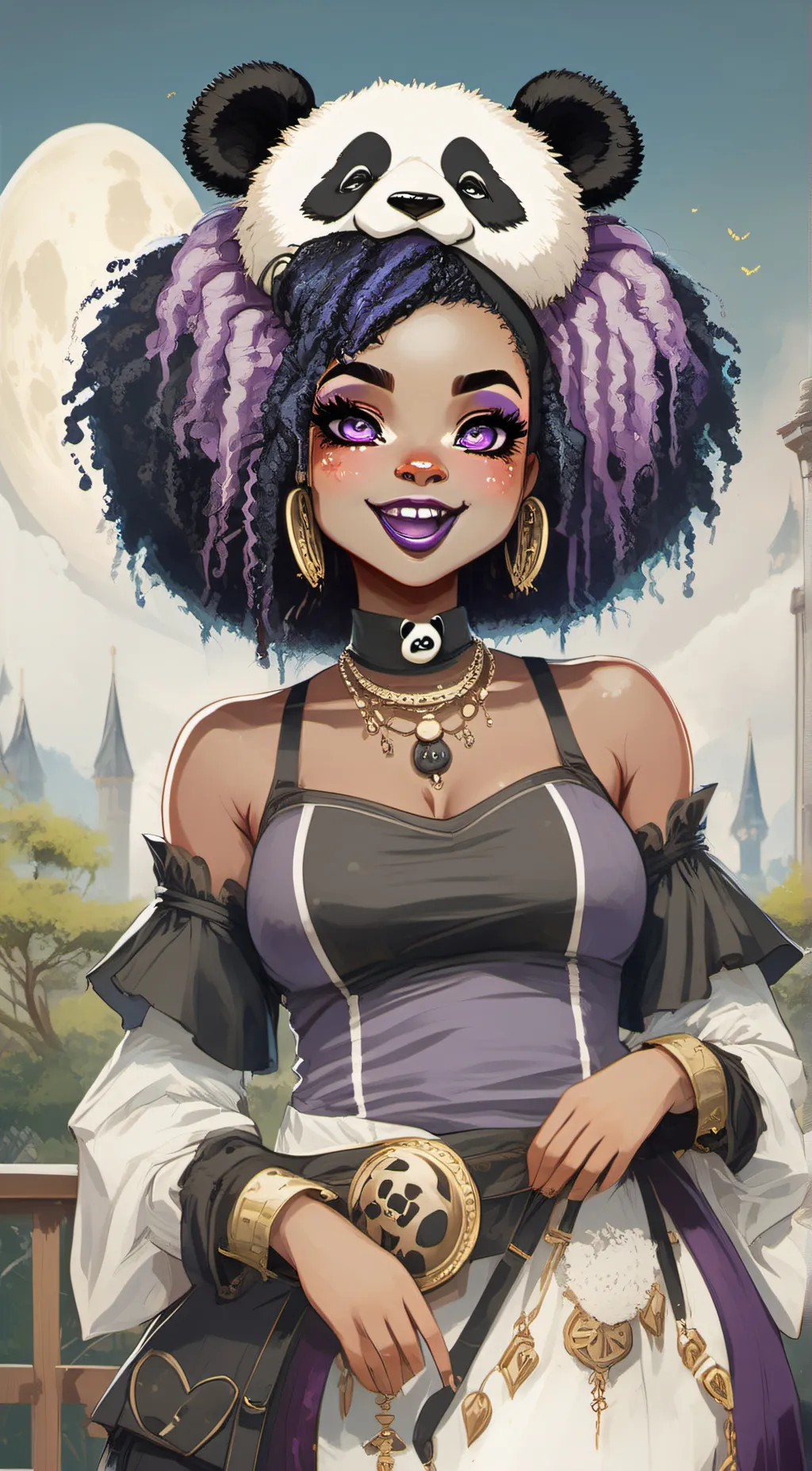 ai character: Amethyst background