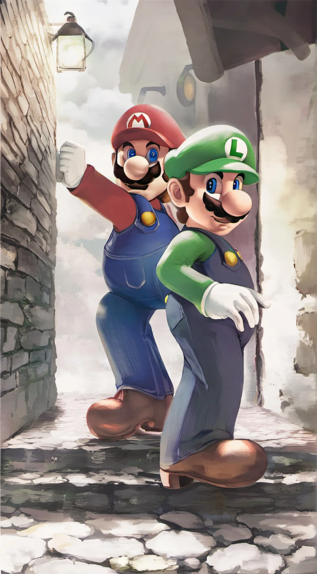 ai character: mario and luigi background