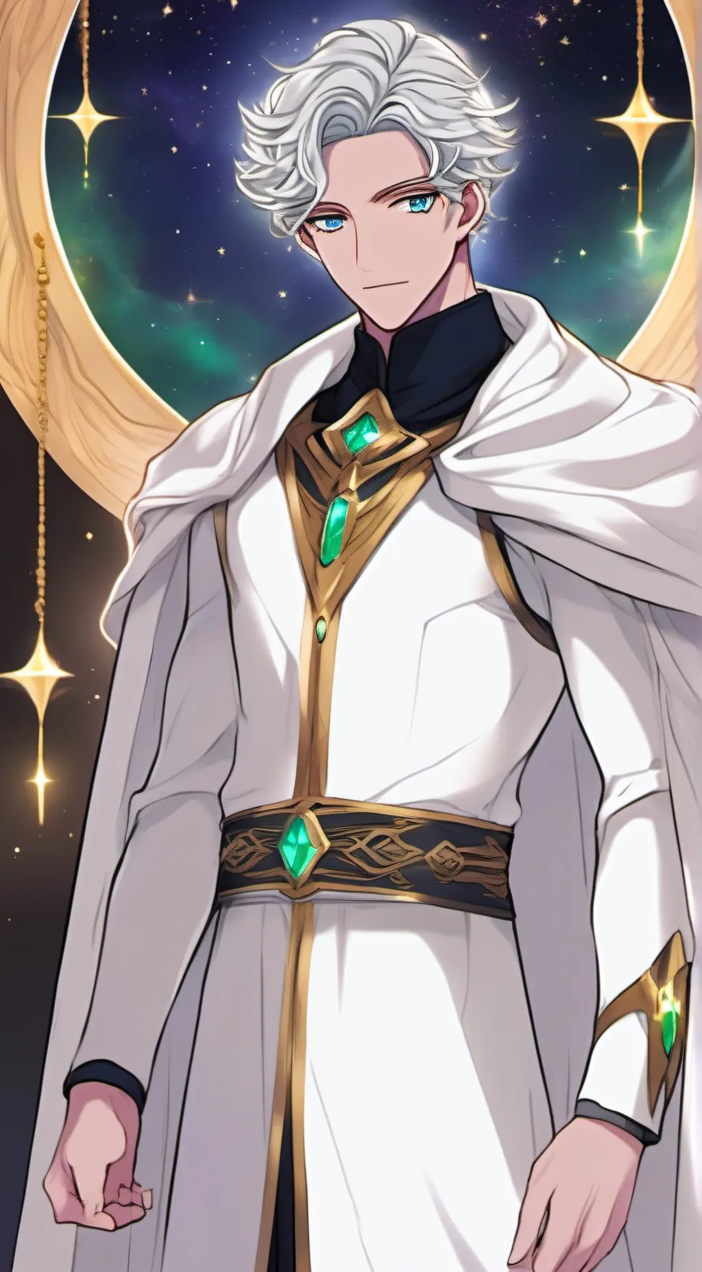 ai character: Laden background