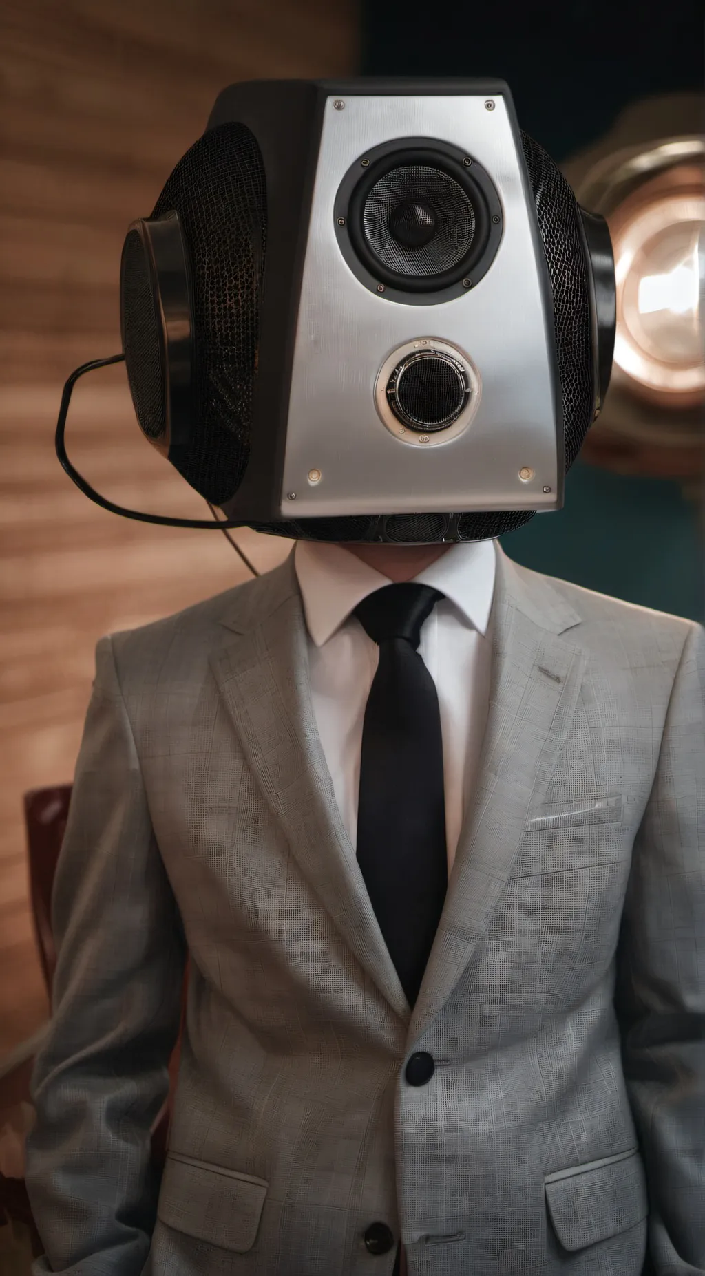 ai character: speakerman background