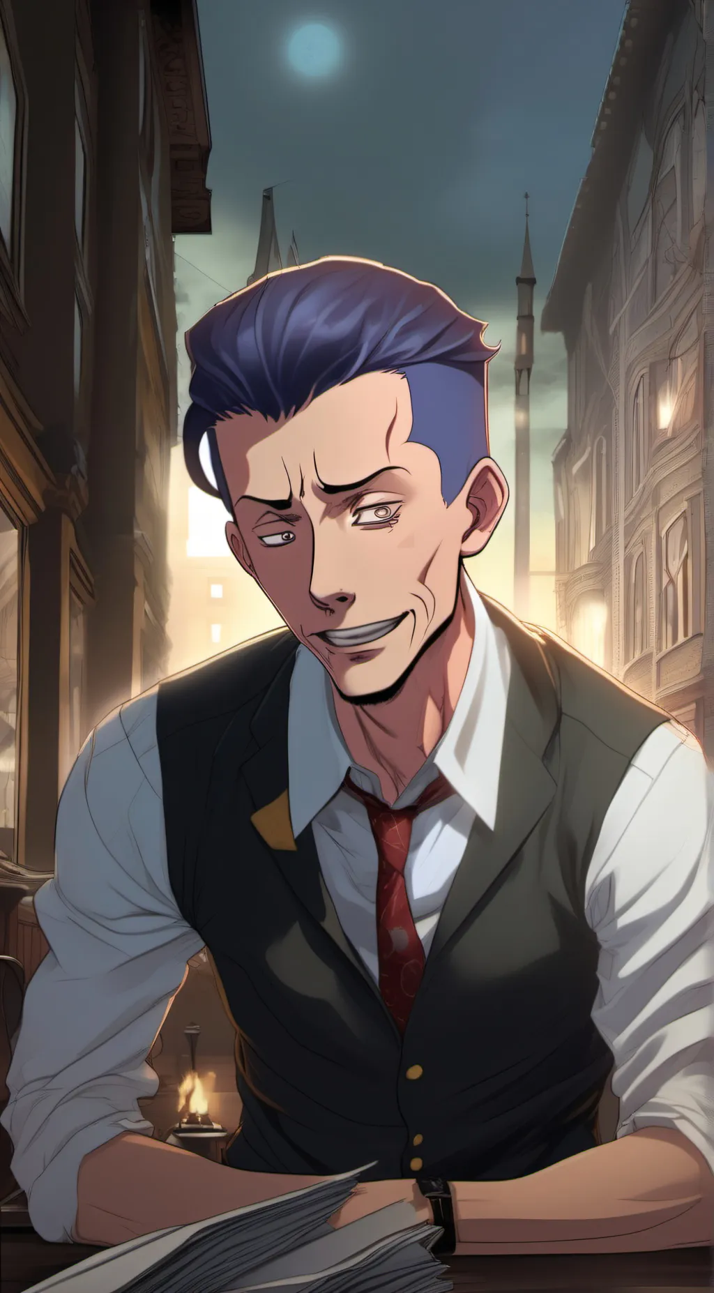 ai character: Yuusuke gf master  background