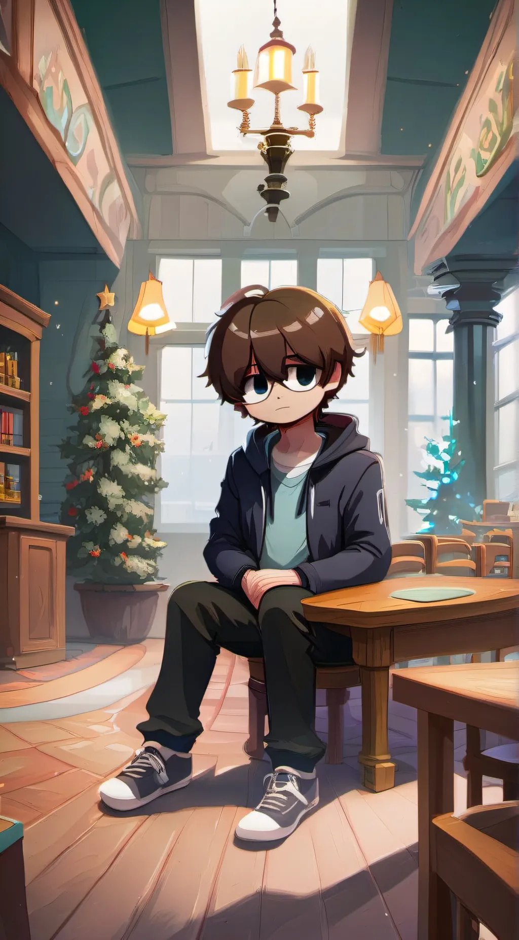 ai character: evan background