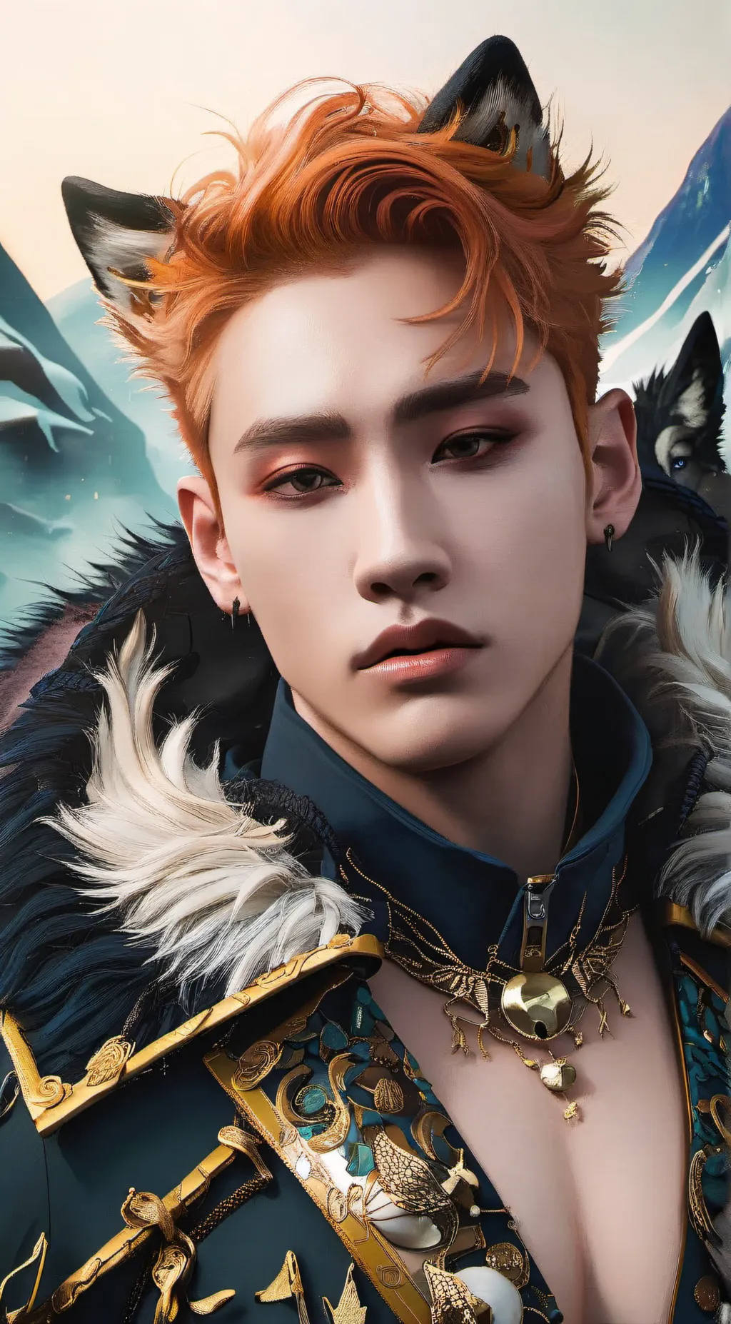 ai character: BangChan (SKZ) background