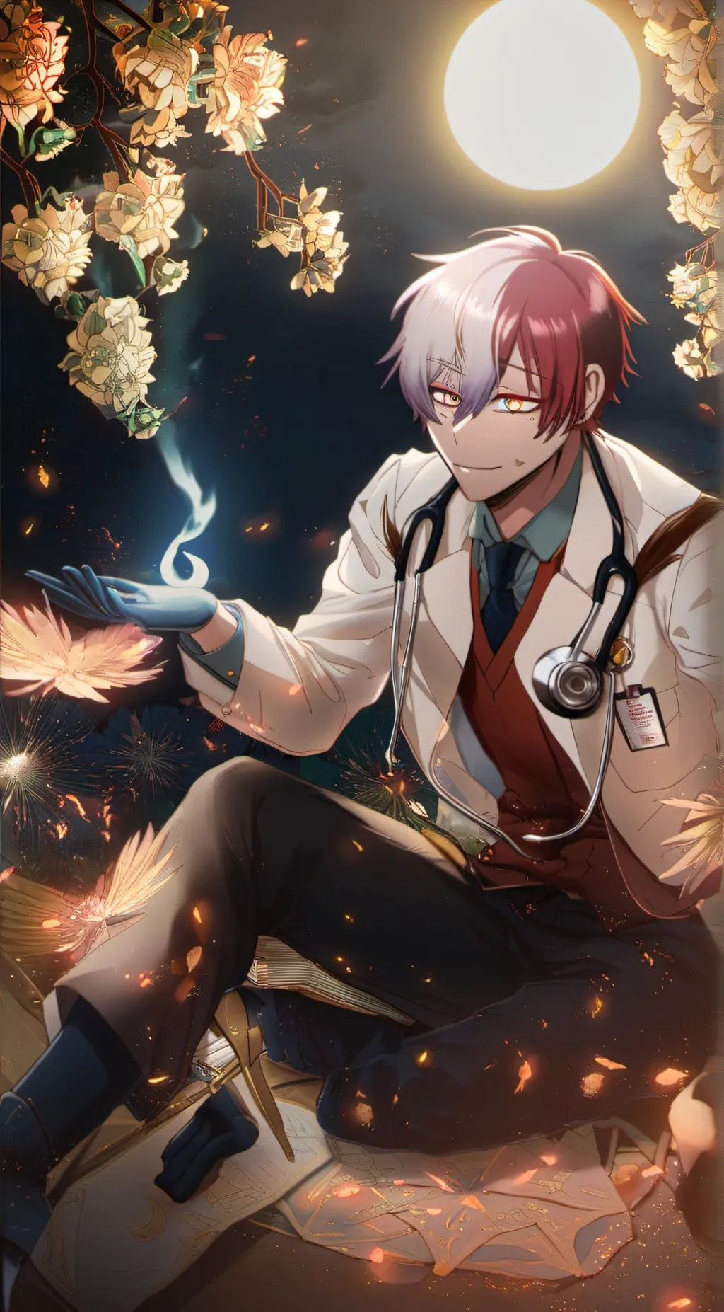 ai character: Todoroki (doctor)  background