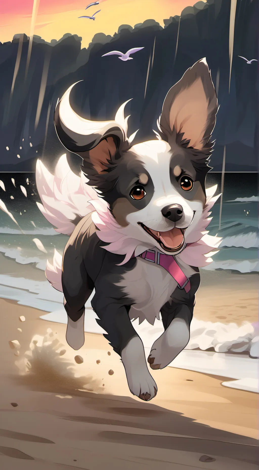 ai character: Flower background