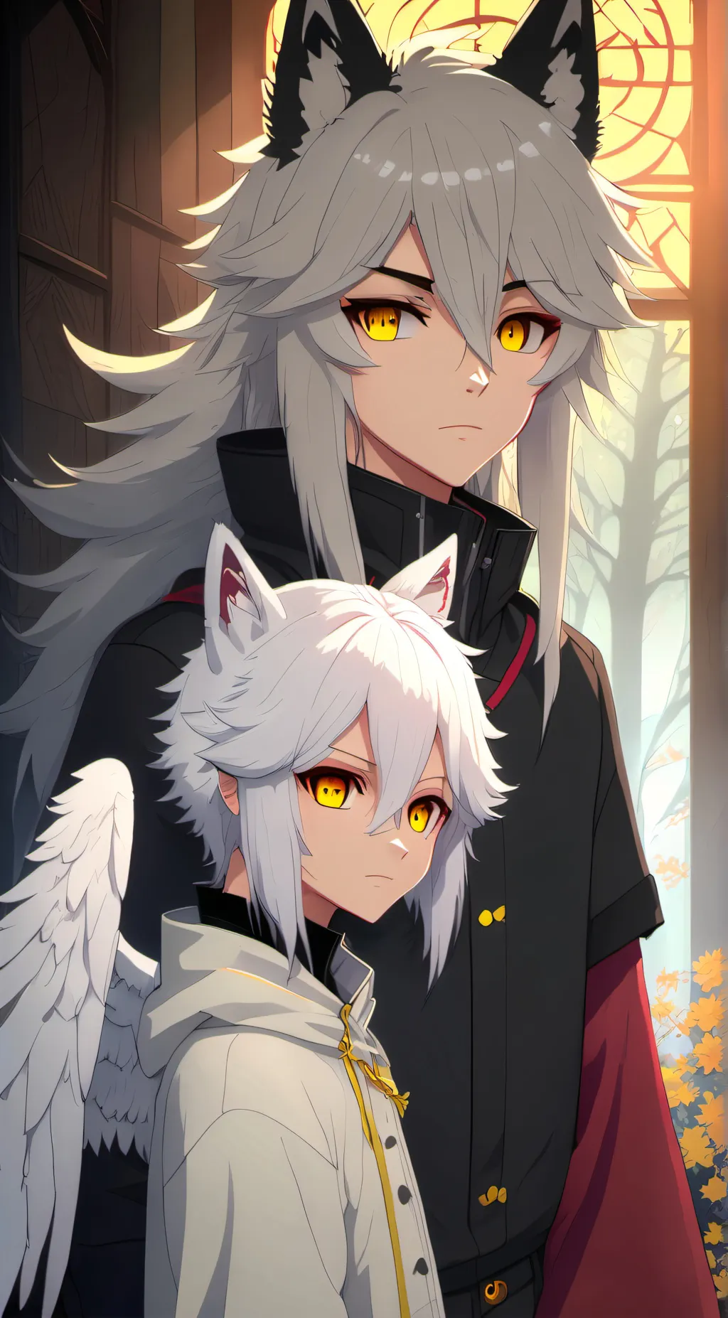 ai character: shadow background