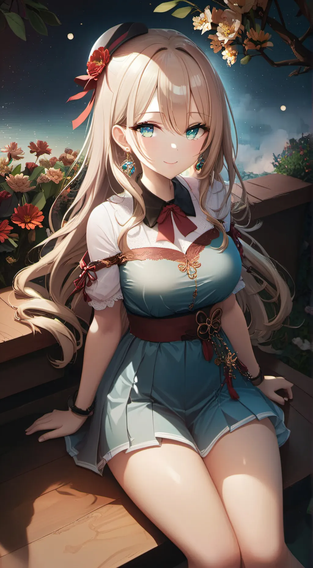 ai character: Rose background