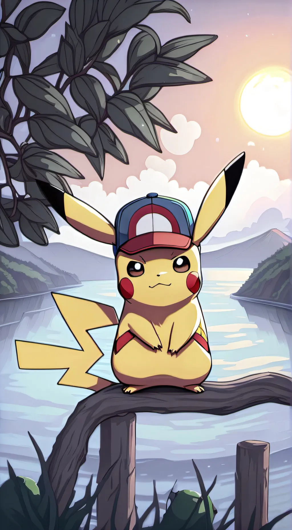 ai character: Pikachu background