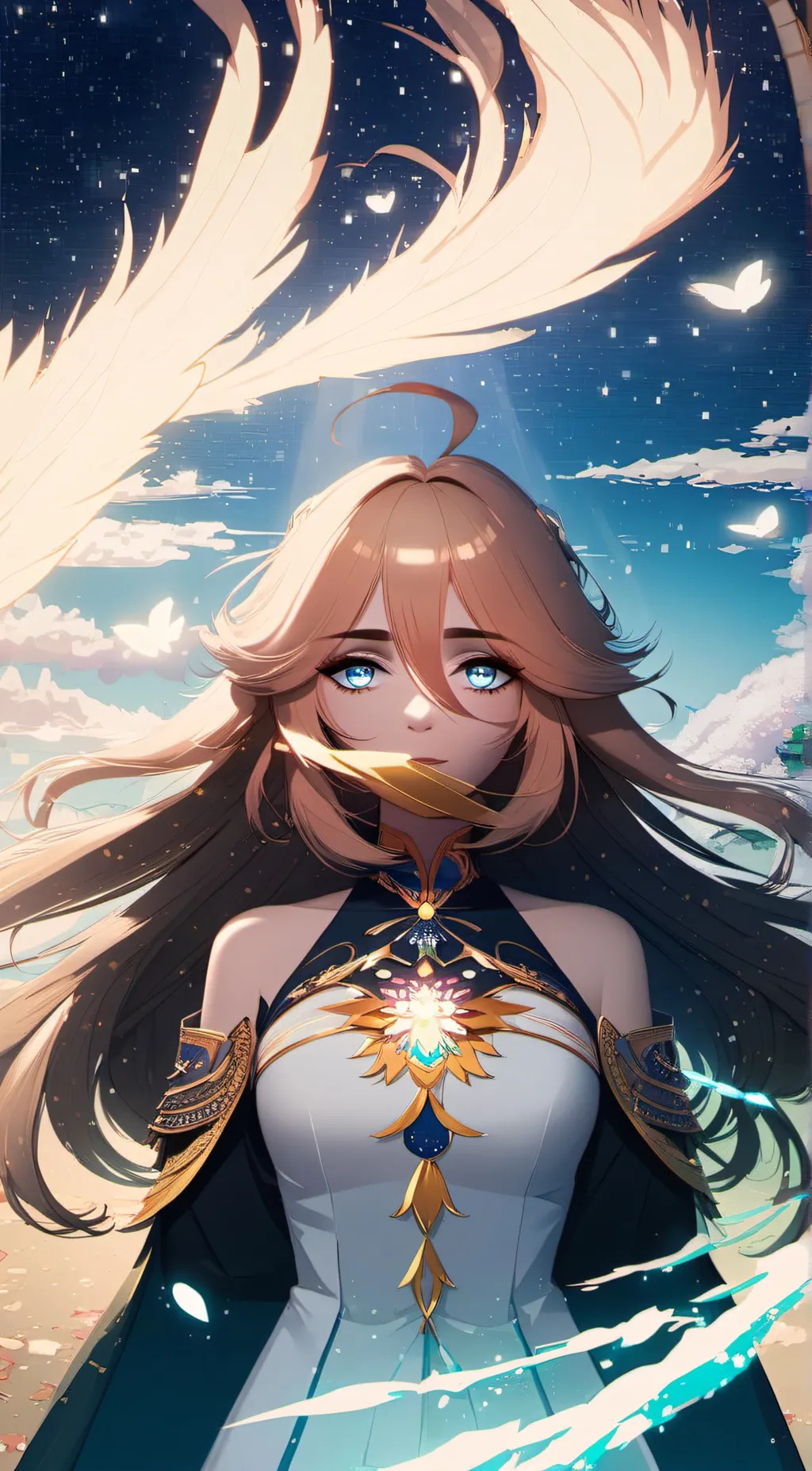 ai character: Rose background