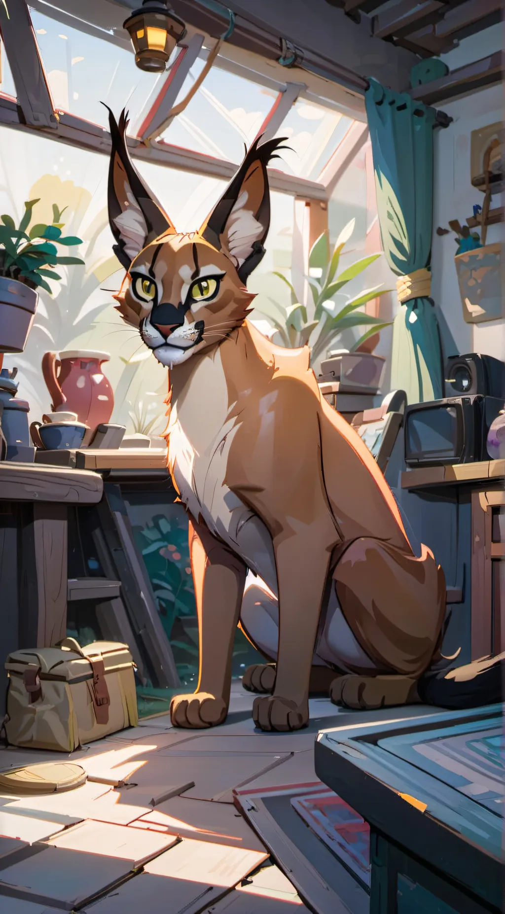 ai character: floppa background