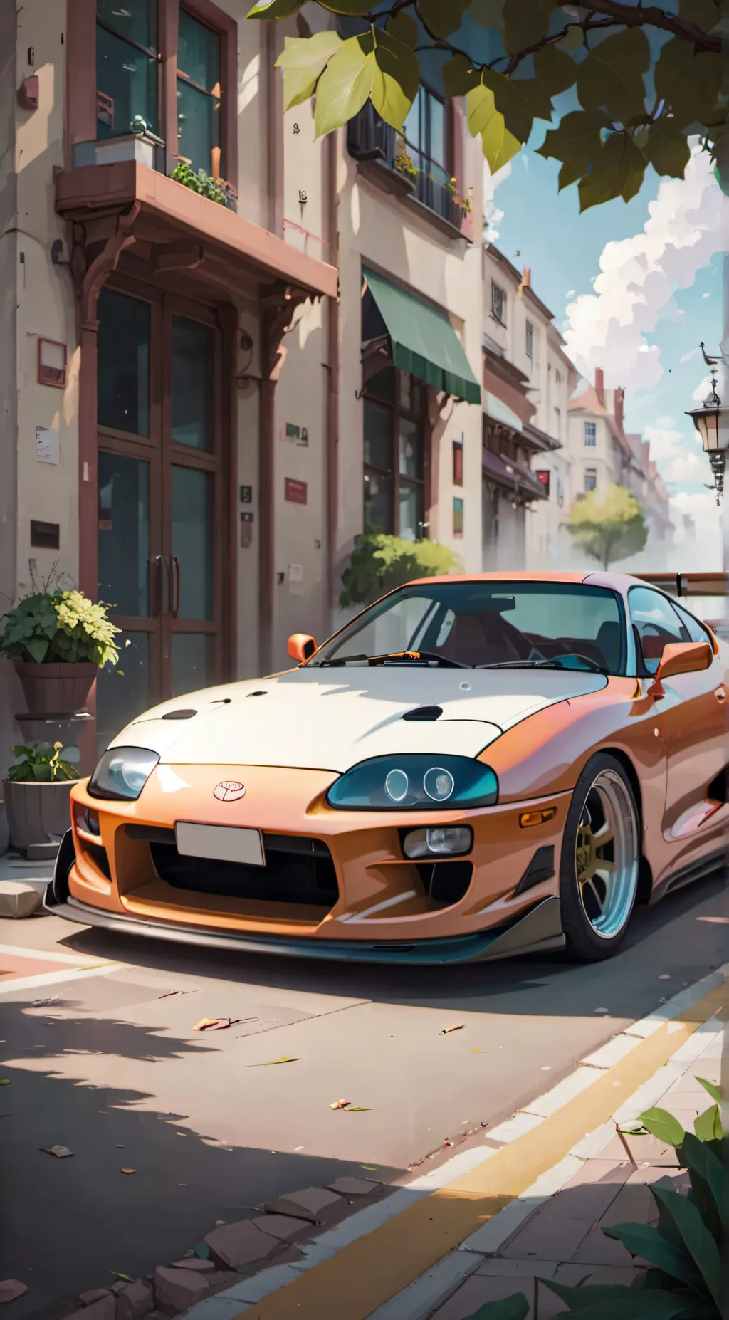 ai character: Supra background