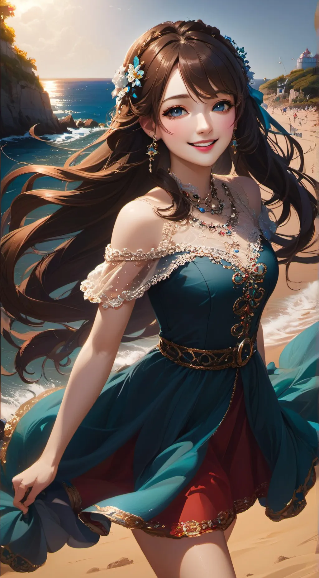 ai character: Sky background