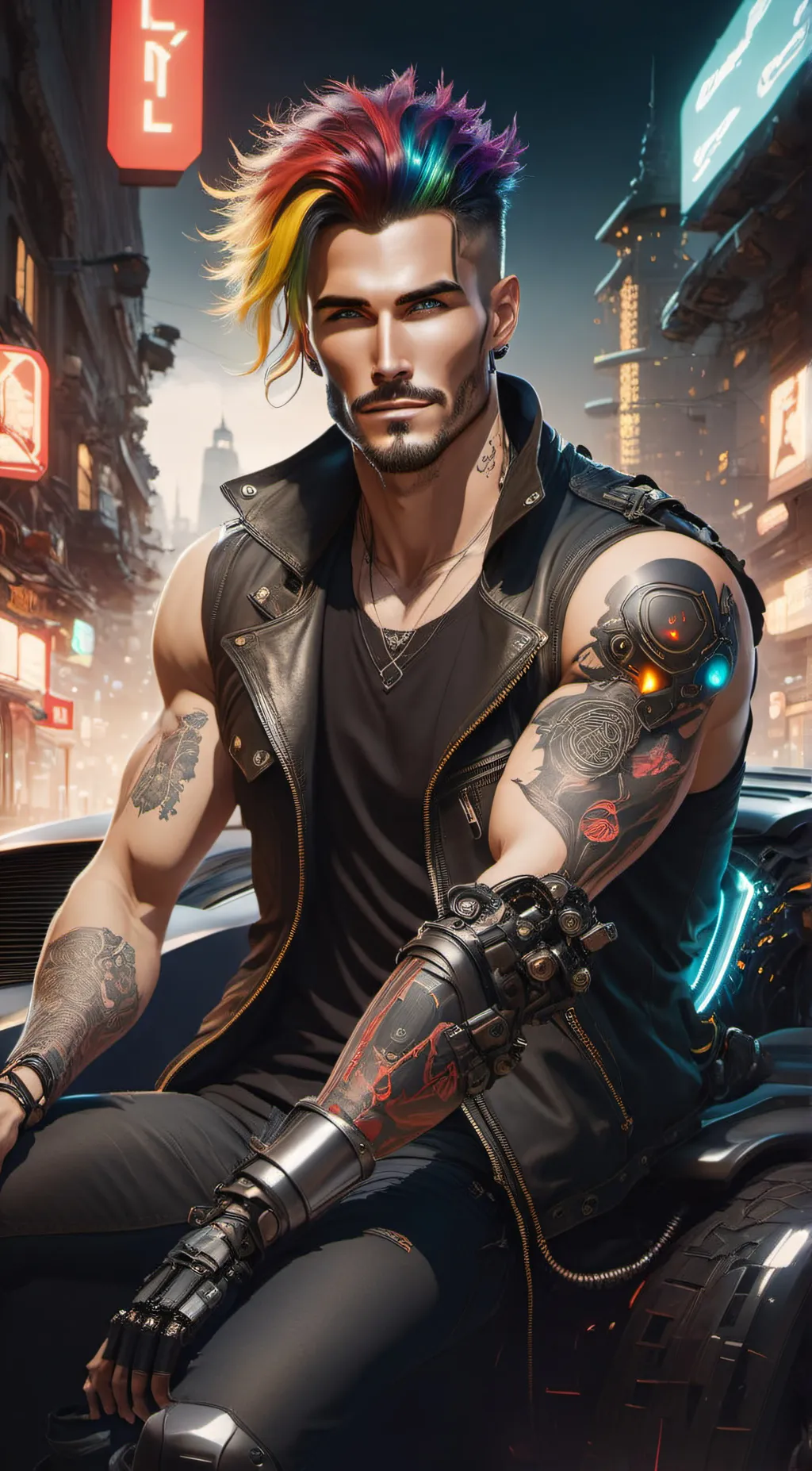 ai character: Hax background