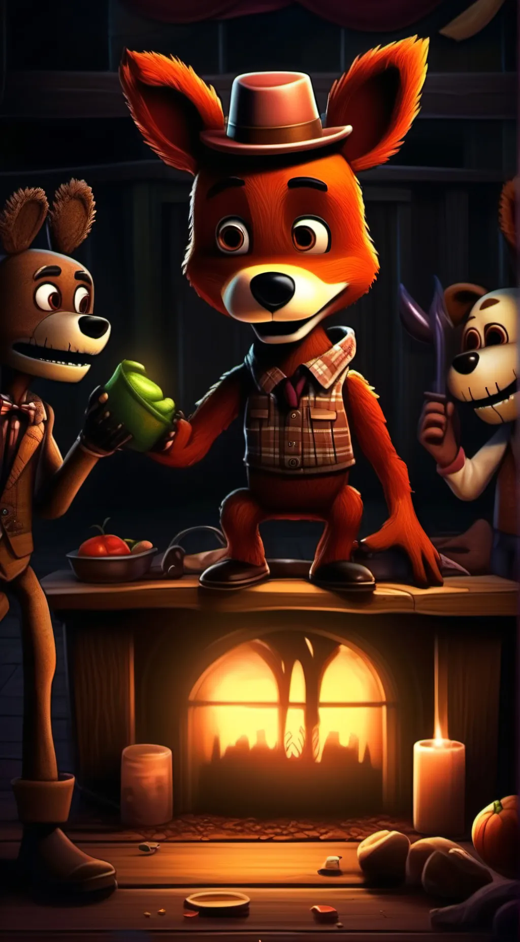 ai character: 910 pickles background