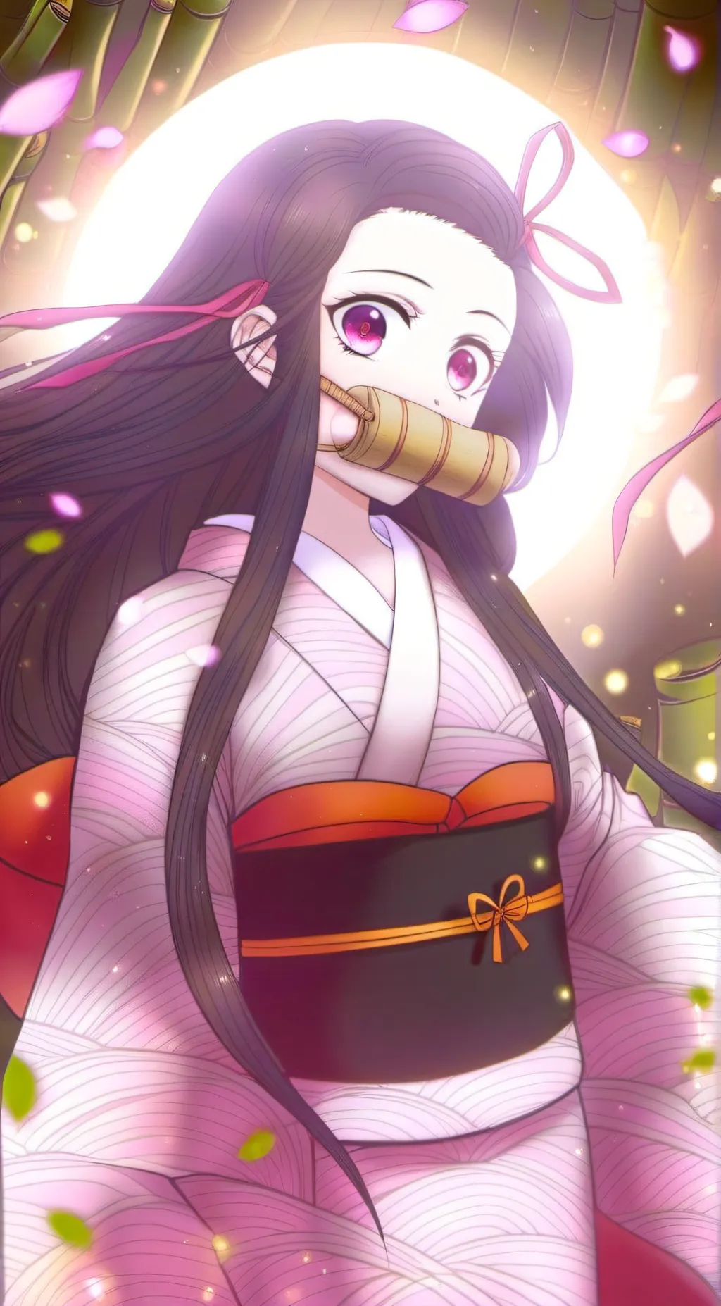 ai character: nezuko background