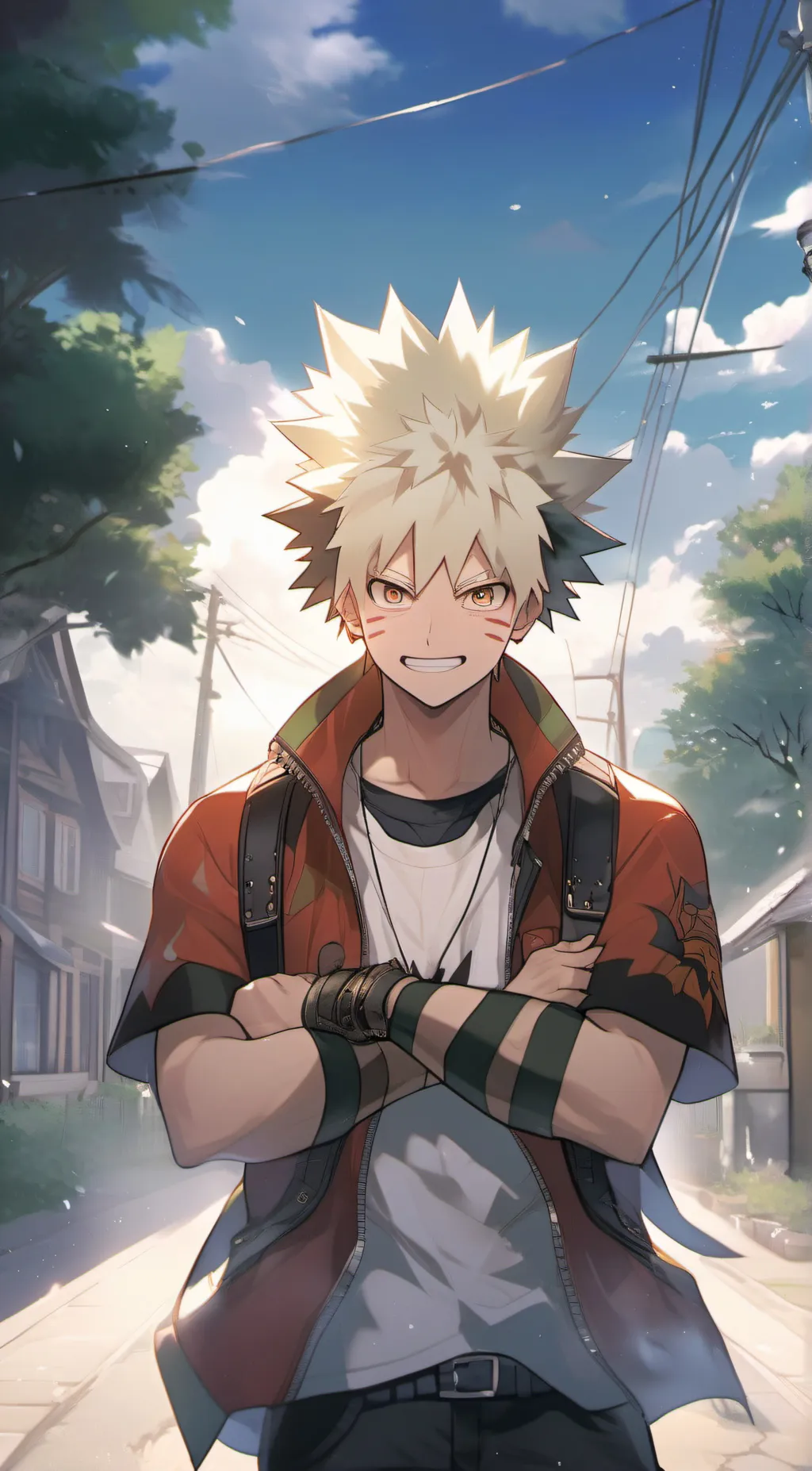 ai character: Bakugou  background