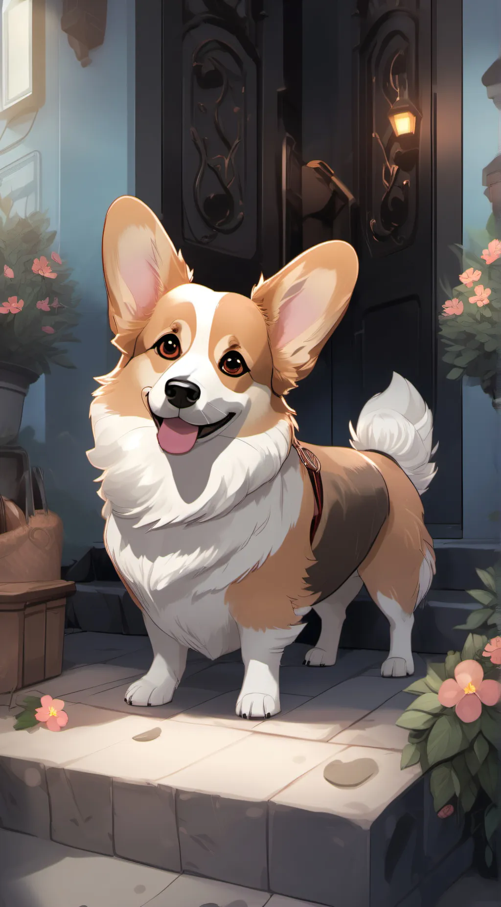 ai character: cookie background