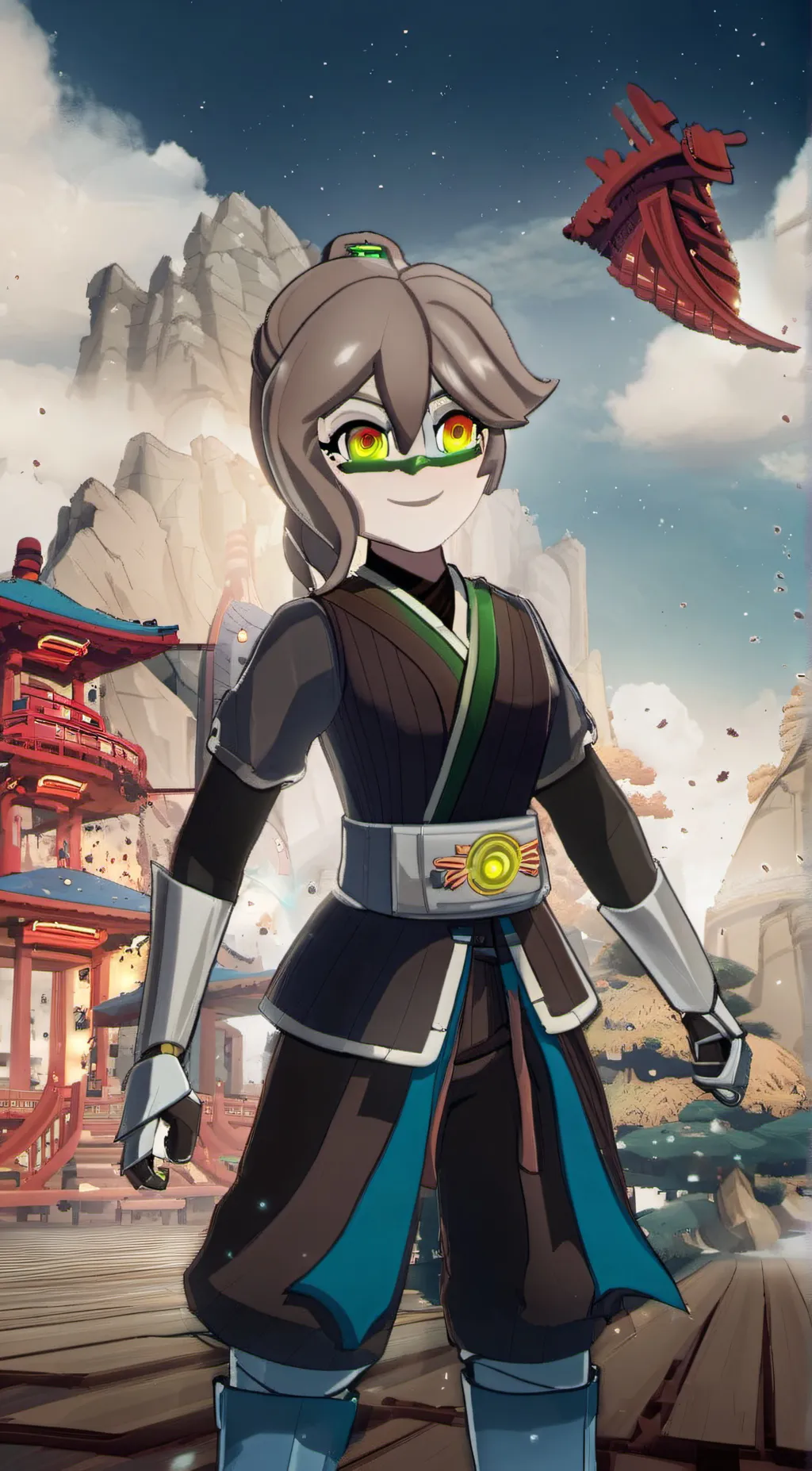 ai character: Pixal  background