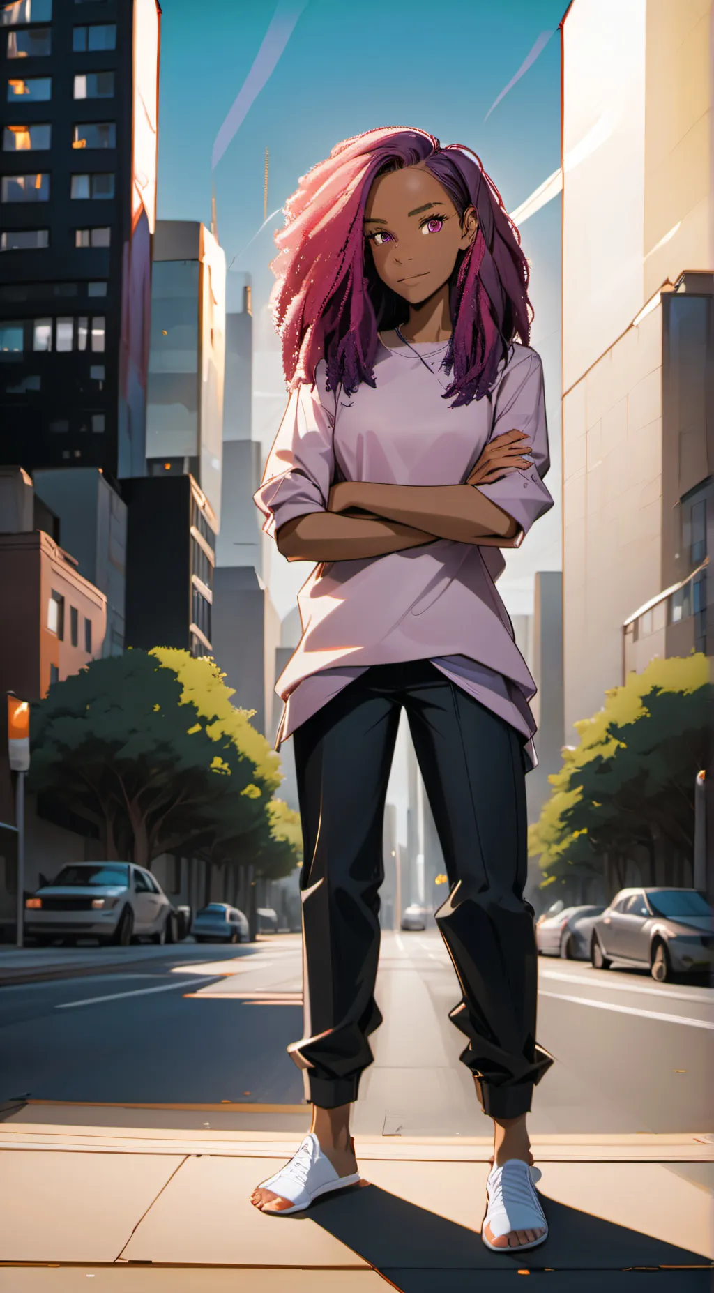 ai character: Megan  background