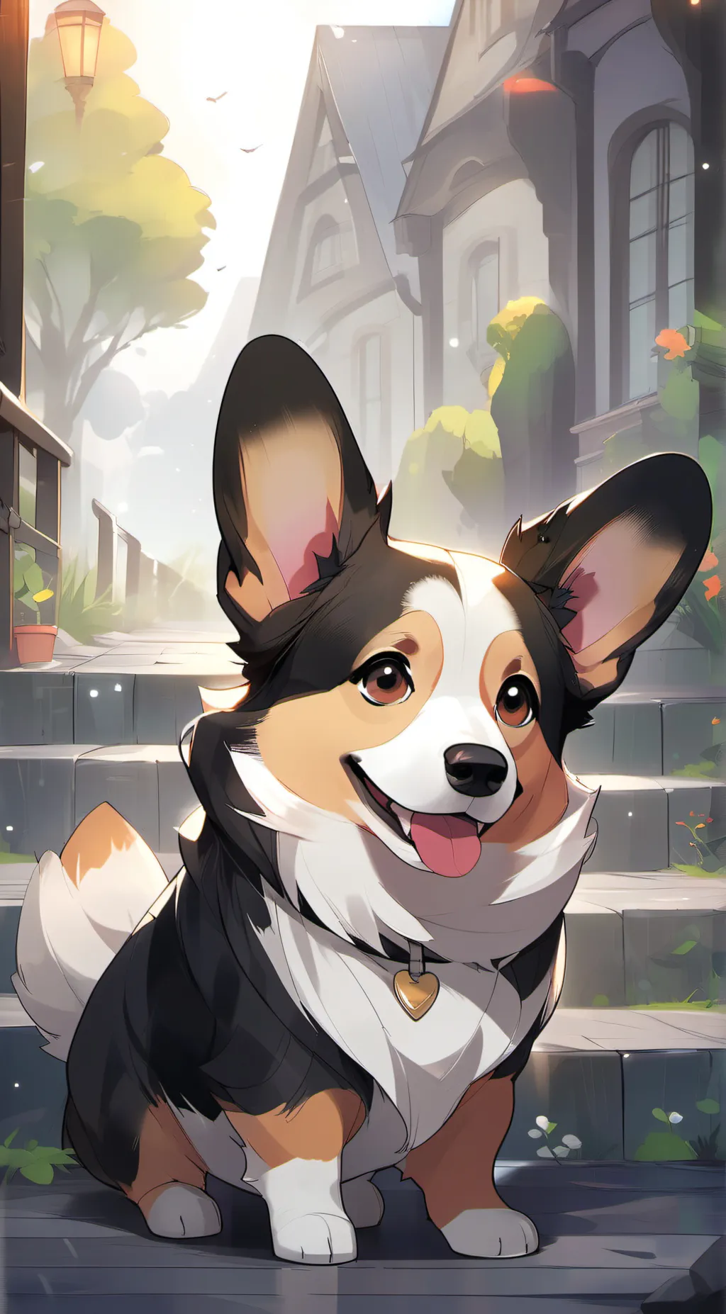 ai character: Dog background