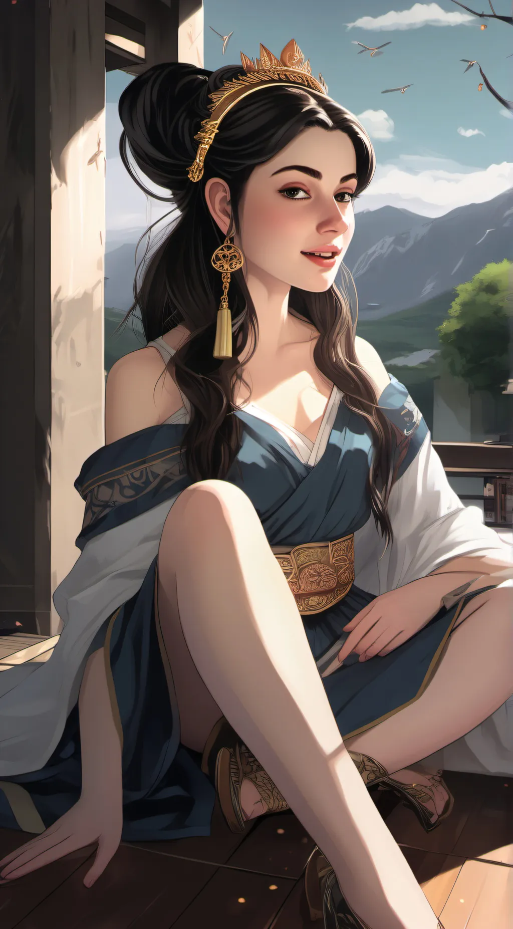 ai character: Aphrodite background