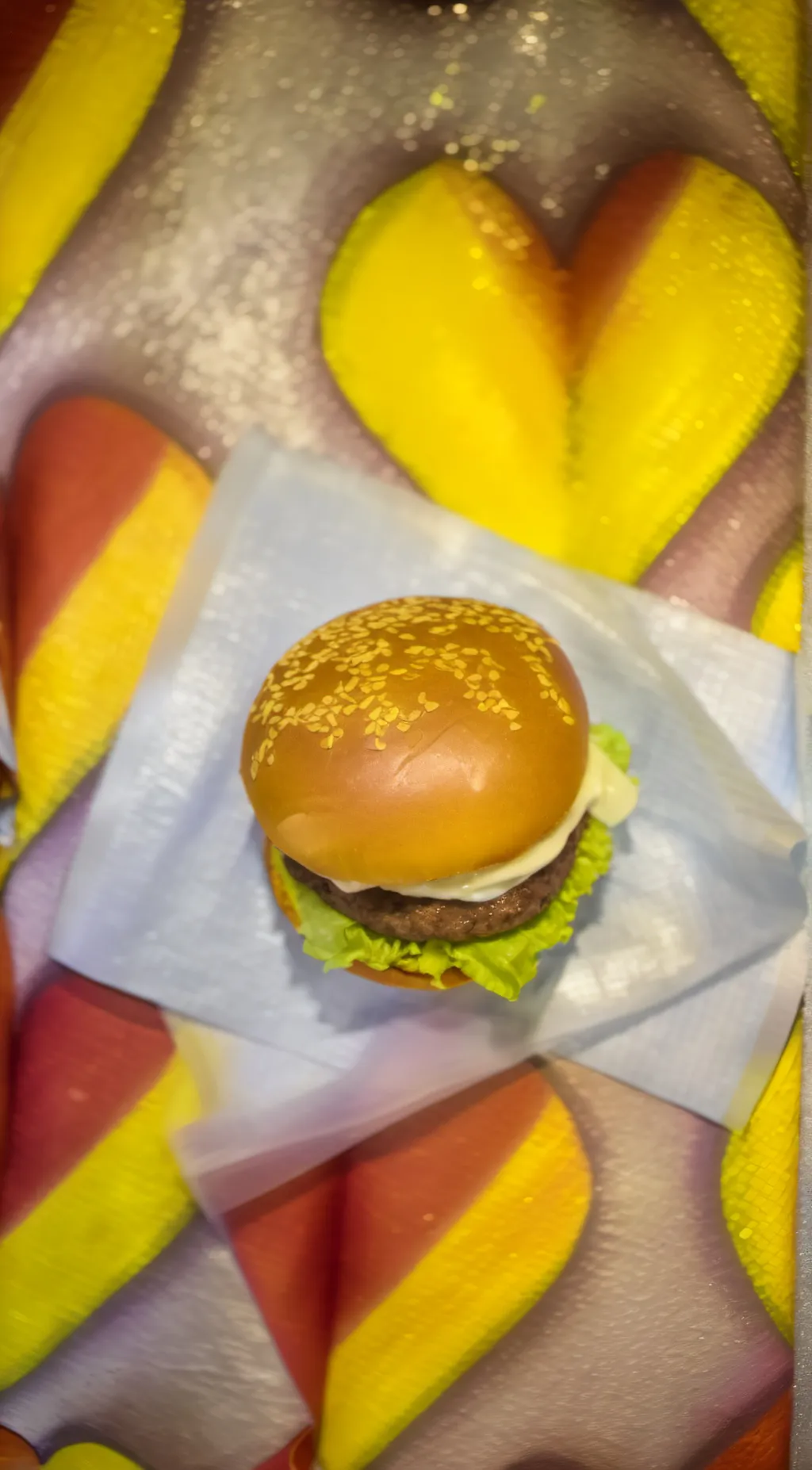 ai character: the buger background