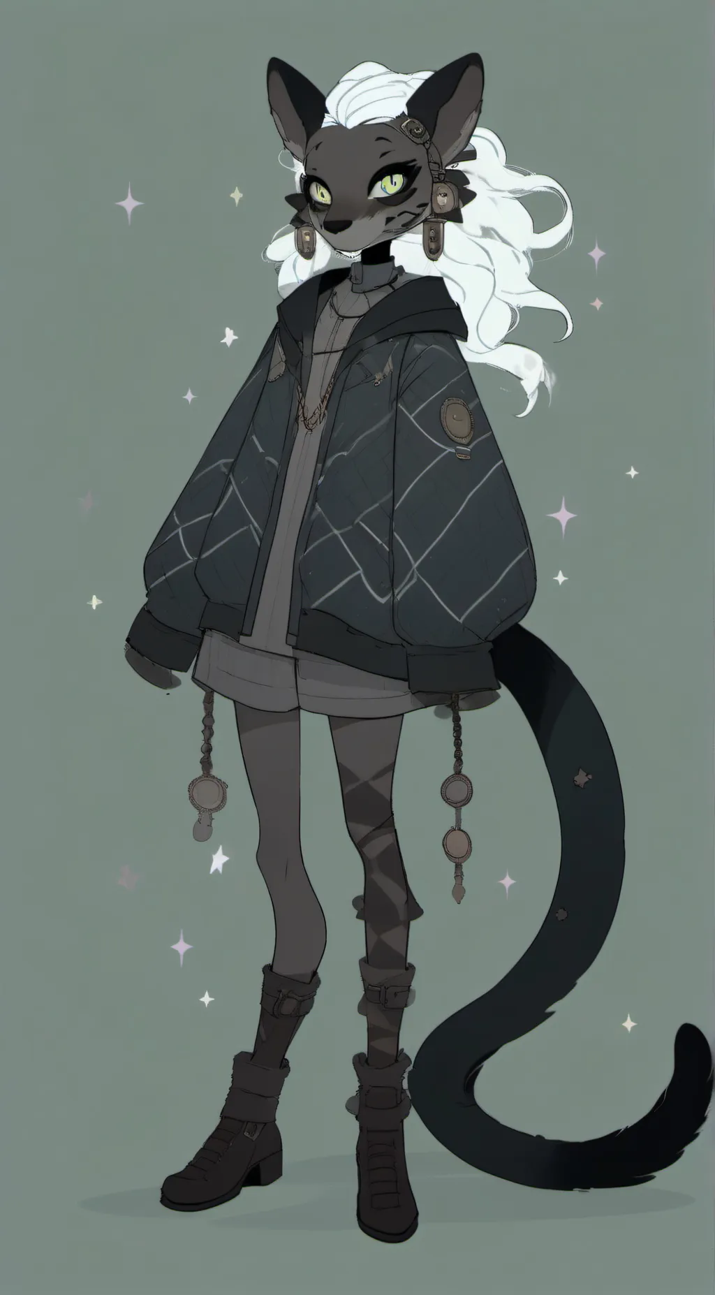 ai character: Staring background