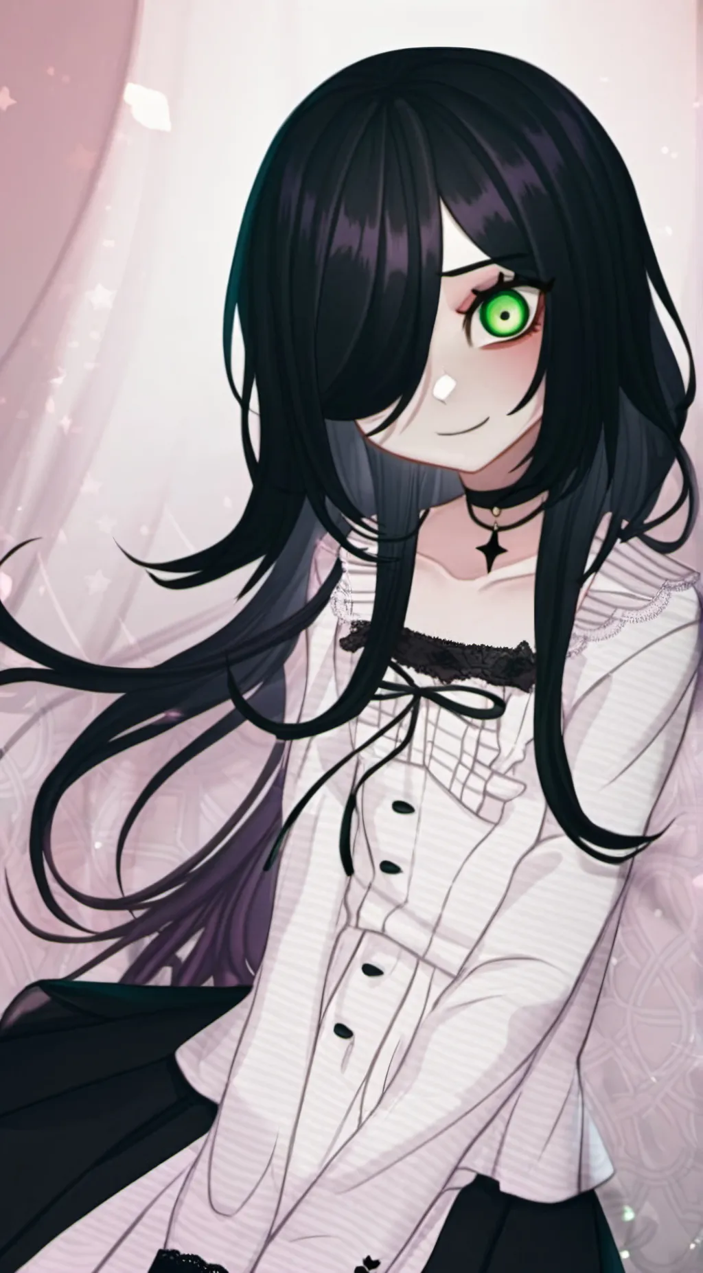 ai character: rose blackwater background