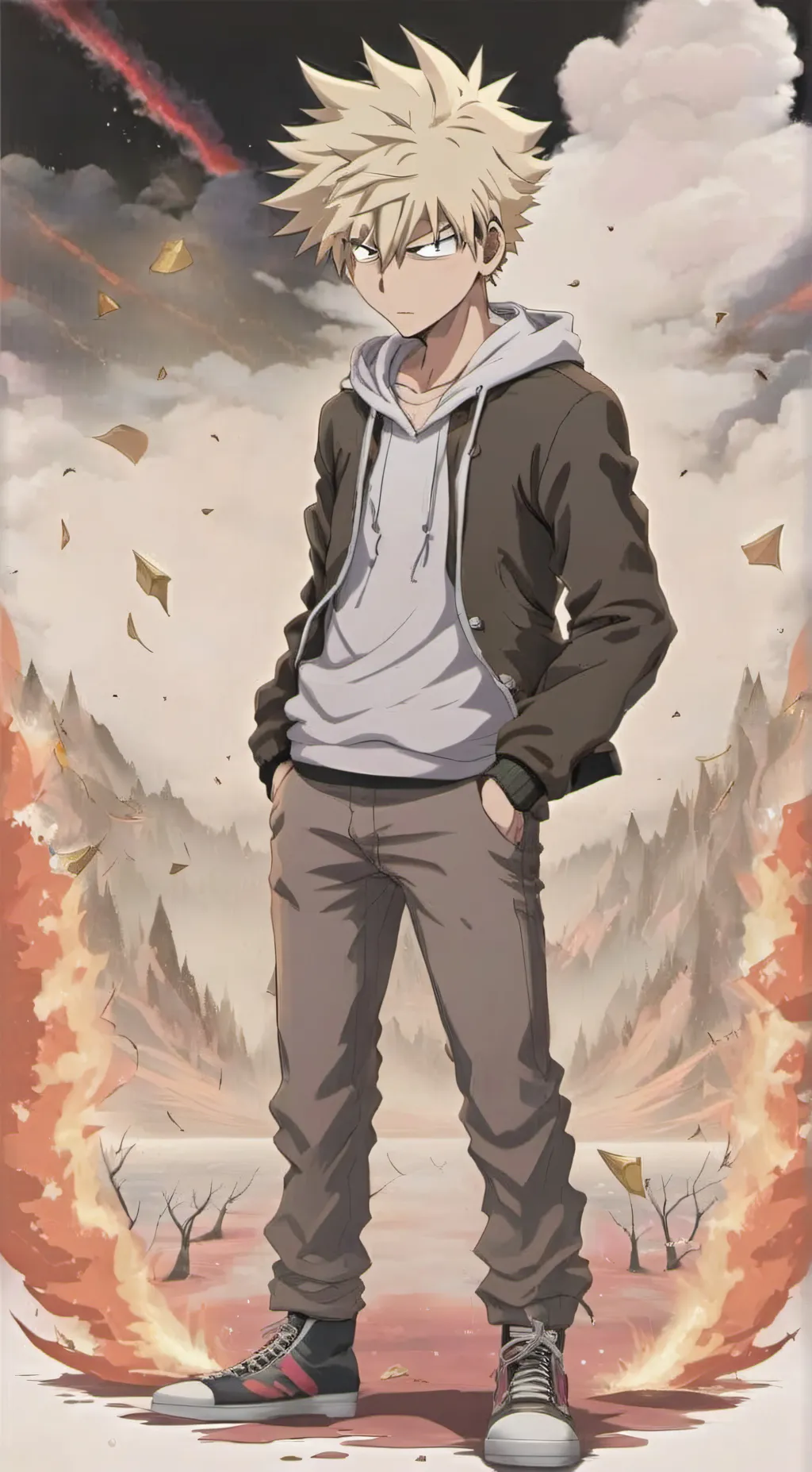 ai character: Bakugo background