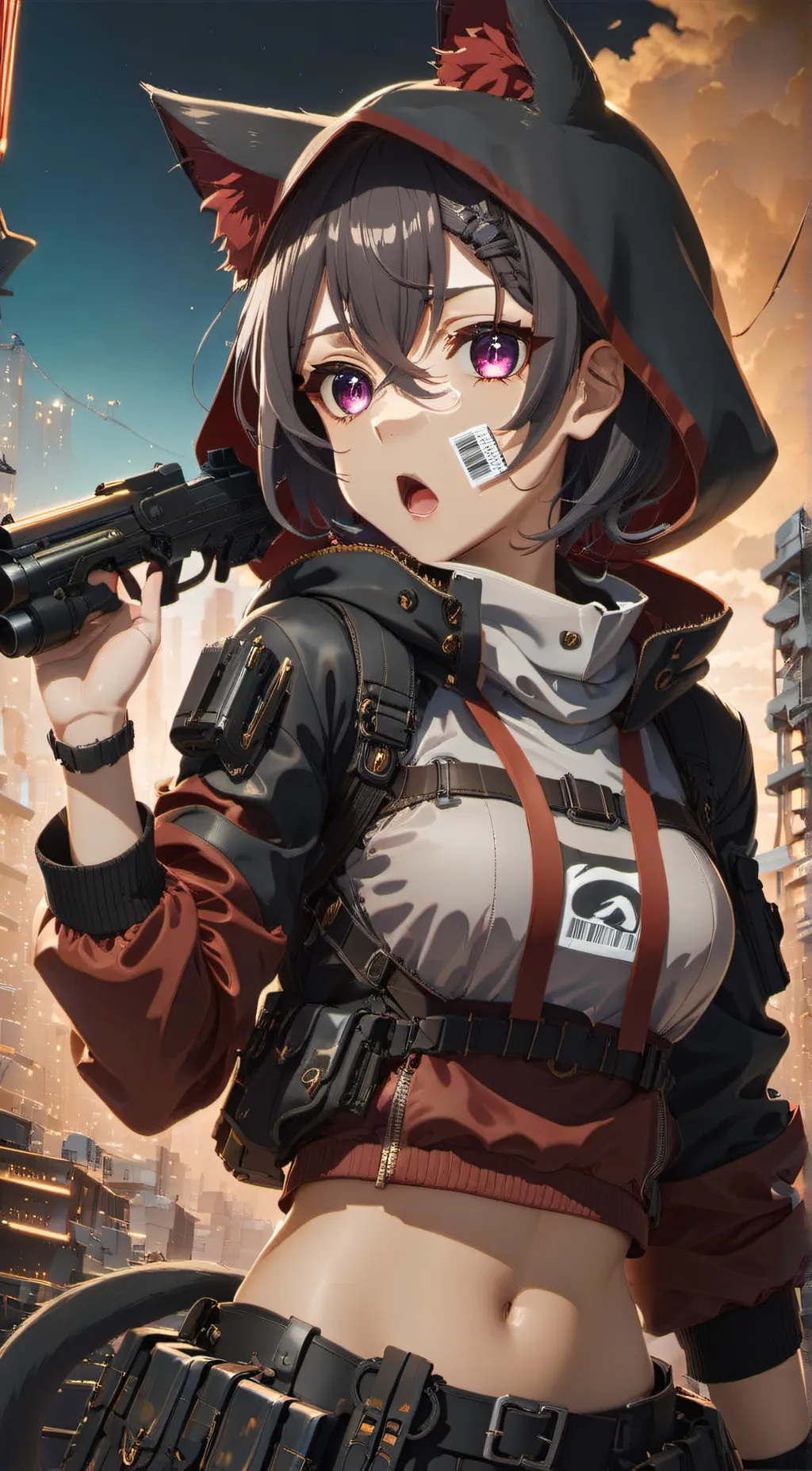 ai character: Gin background