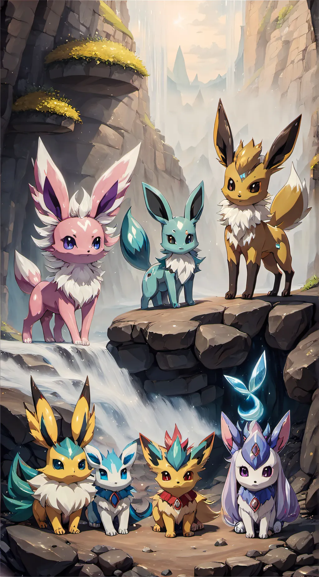 ai character: all eeveelotions background